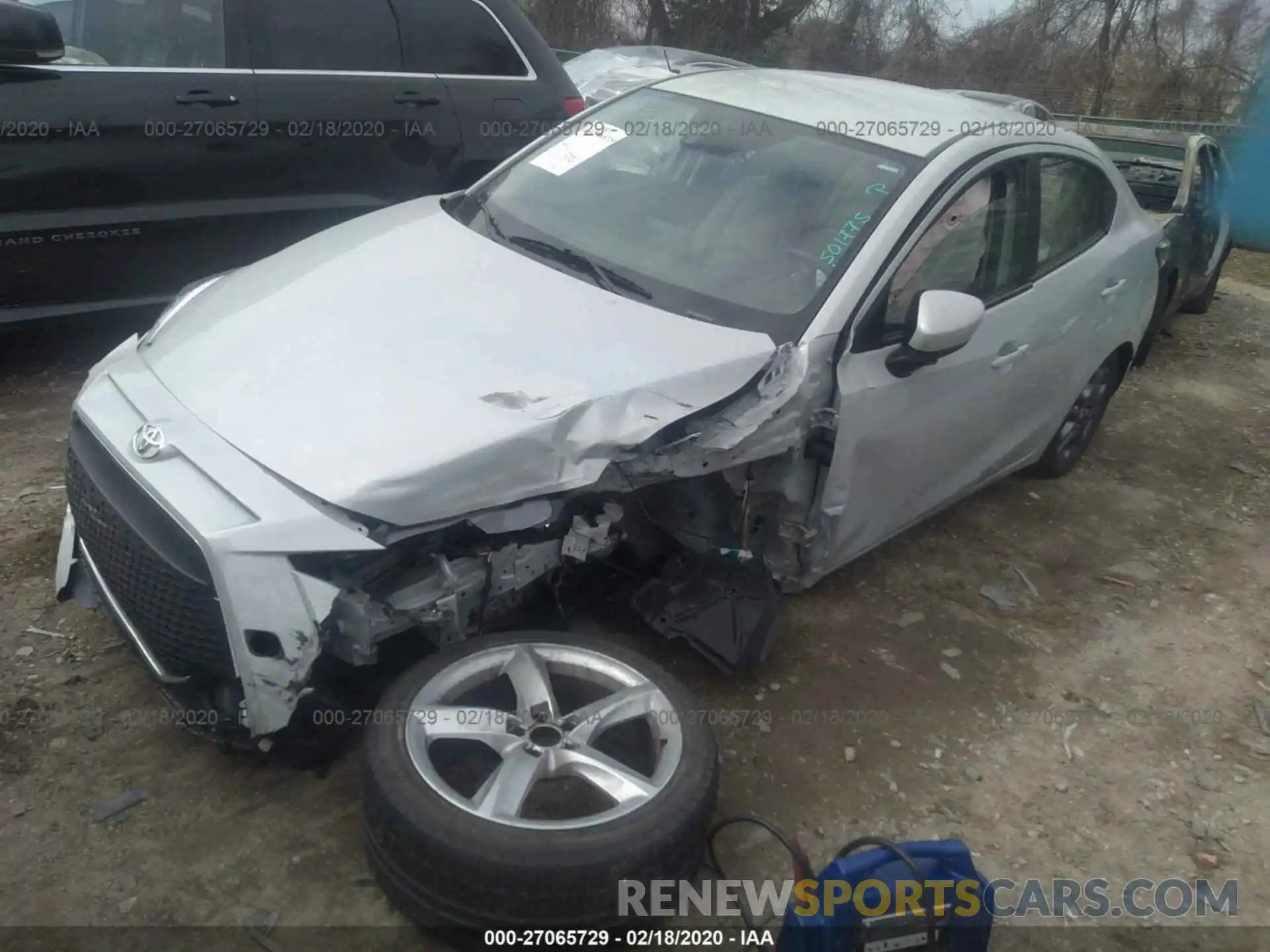 2 Photograph of a damaged car 3MYDLBYV0KY501775 TOYOTA YARIS 2019