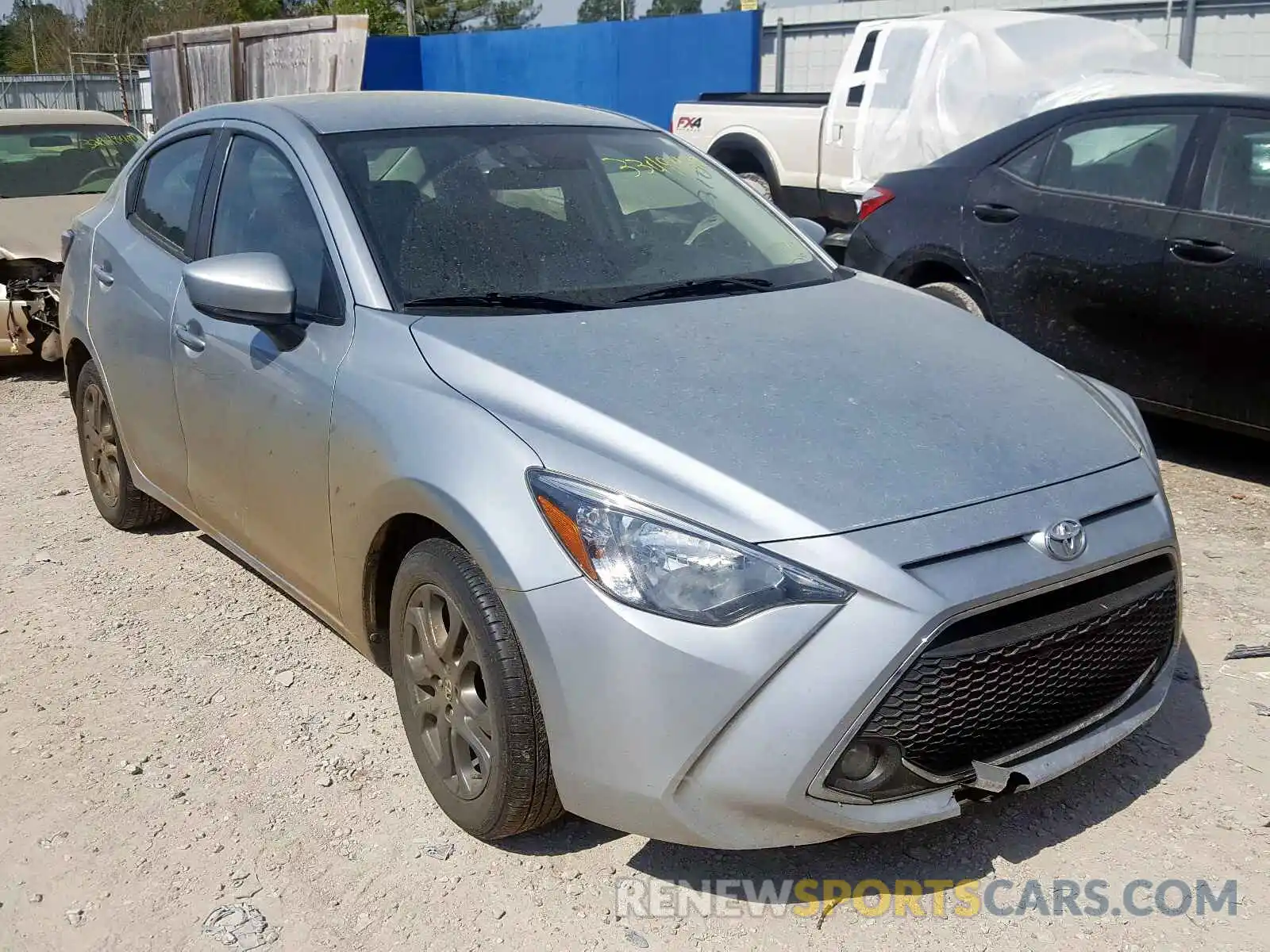 1 Photograph of a damaged car 3MYDLBYV0KY502134 TOYOTA YARIS 2019