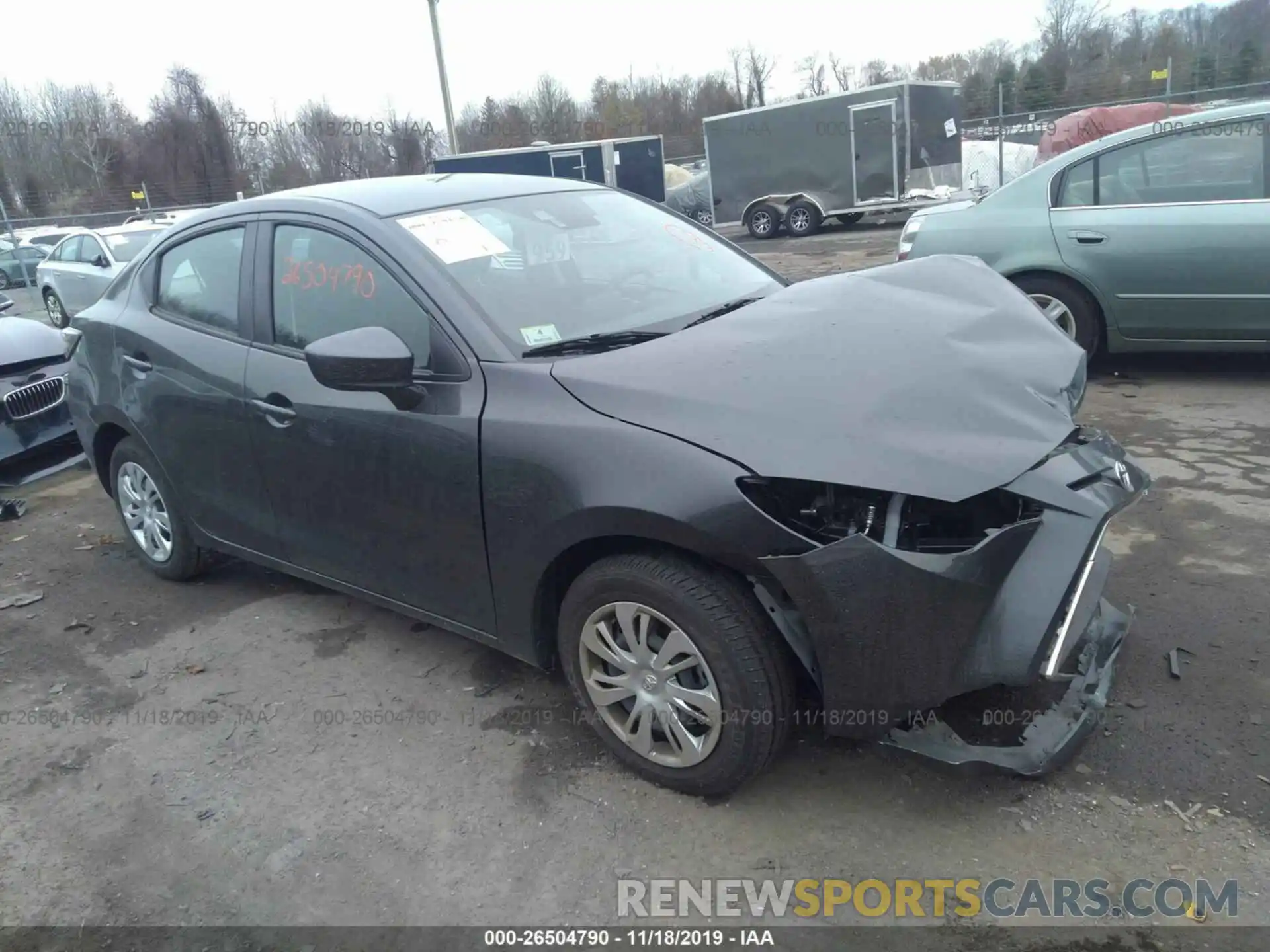 1 Photograph of a damaged car 3MYDLBYV0KY503901 TOYOTA YARIS 2019