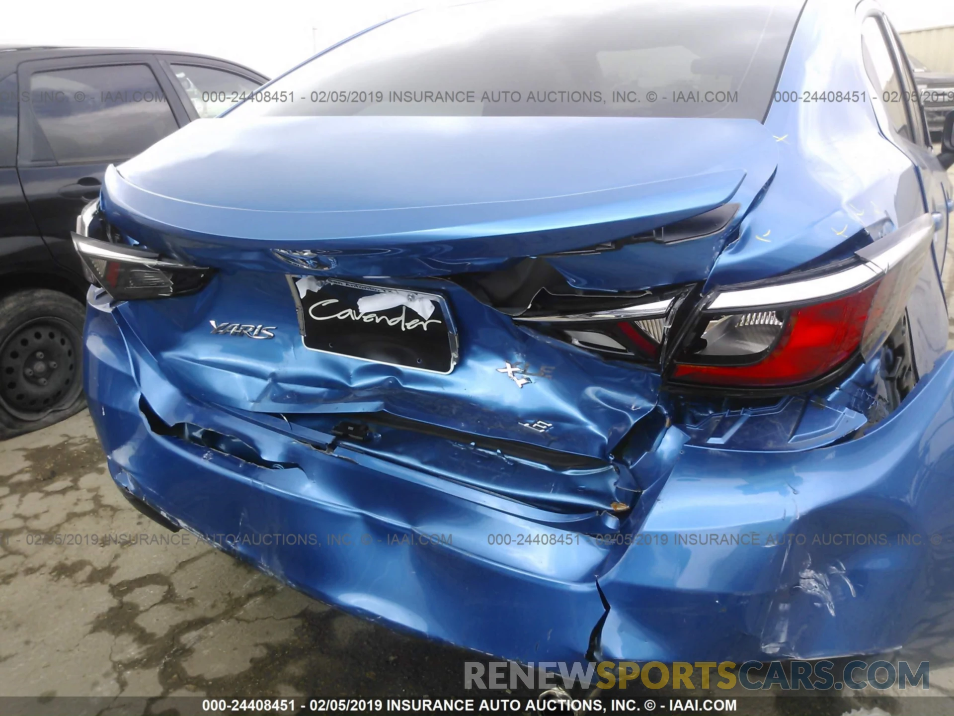 6 Photograph of a damaged car 3MYDLBYV0KY504689 TOYOTA YARIS 2019