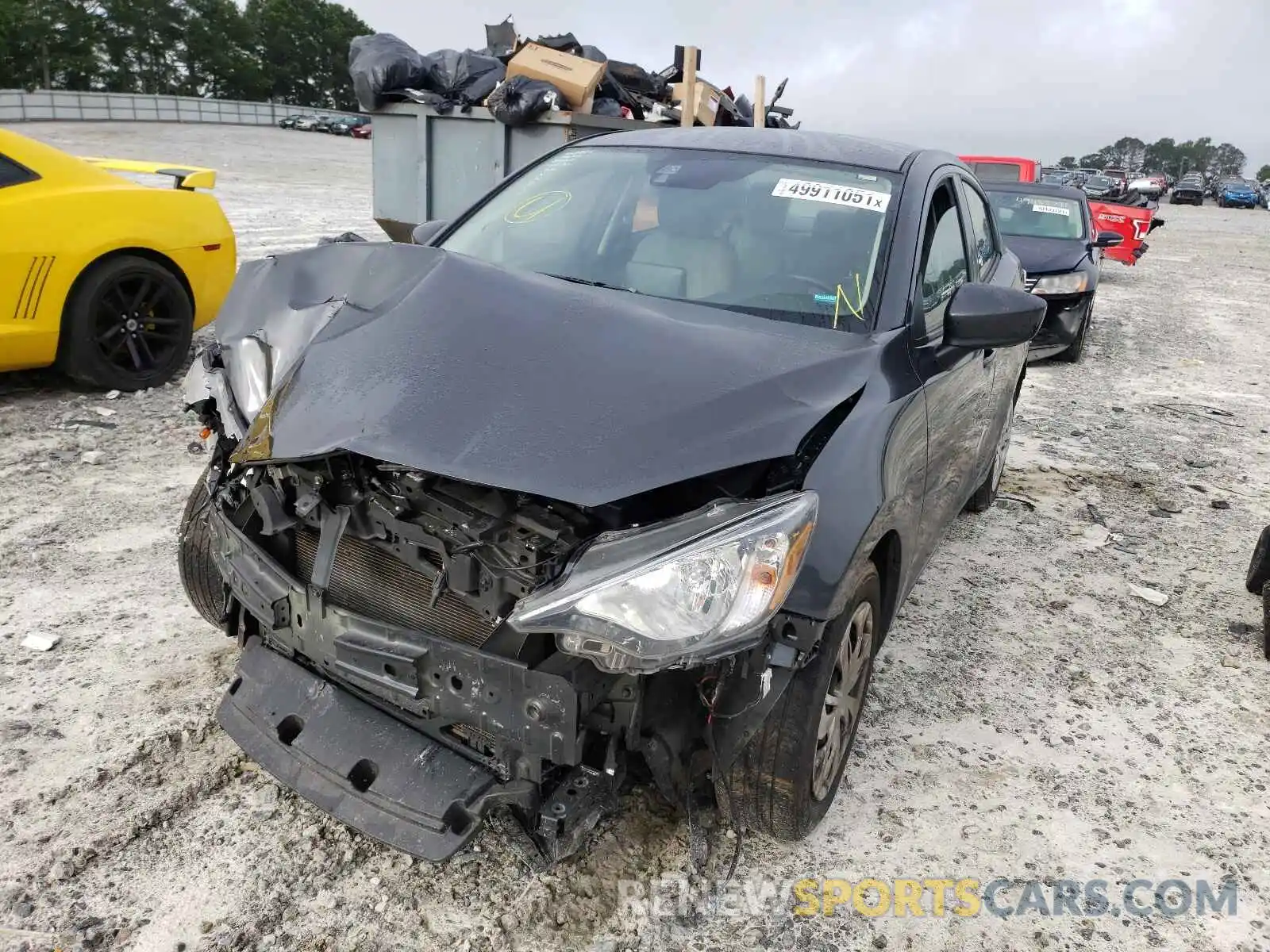 2 Photograph of a damaged car 3MYDLBYV0KY505325 TOYOTA YARIS 2019