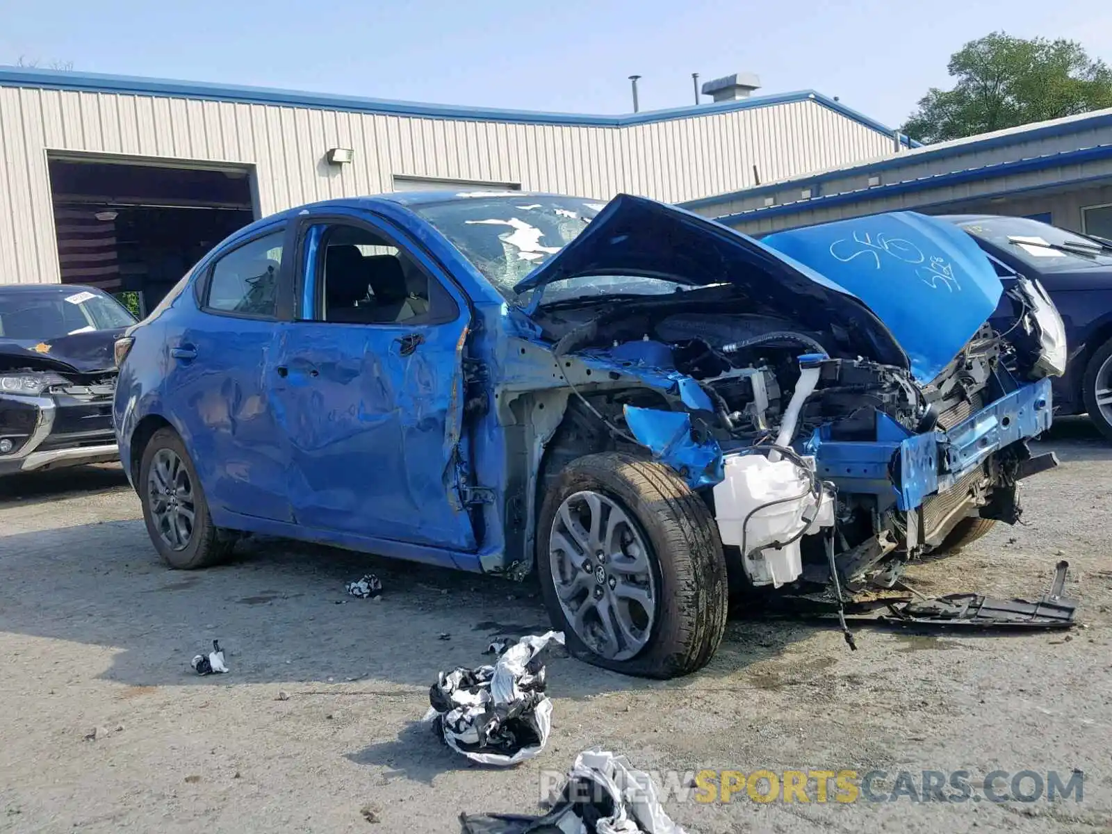 1 Photograph of a damaged car 3MYDLBYV0KY505597 TOYOTA YARIS 2019