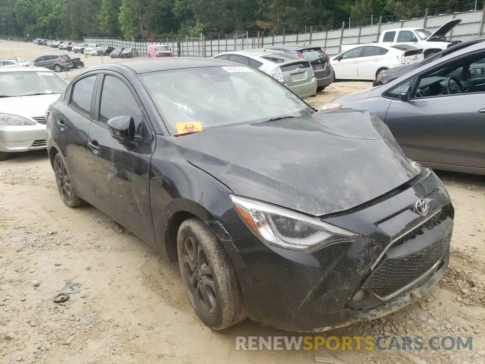 1 Photograph of a damaged car 3MYDLBYV0KY505941 TOYOTA YARIS 2019