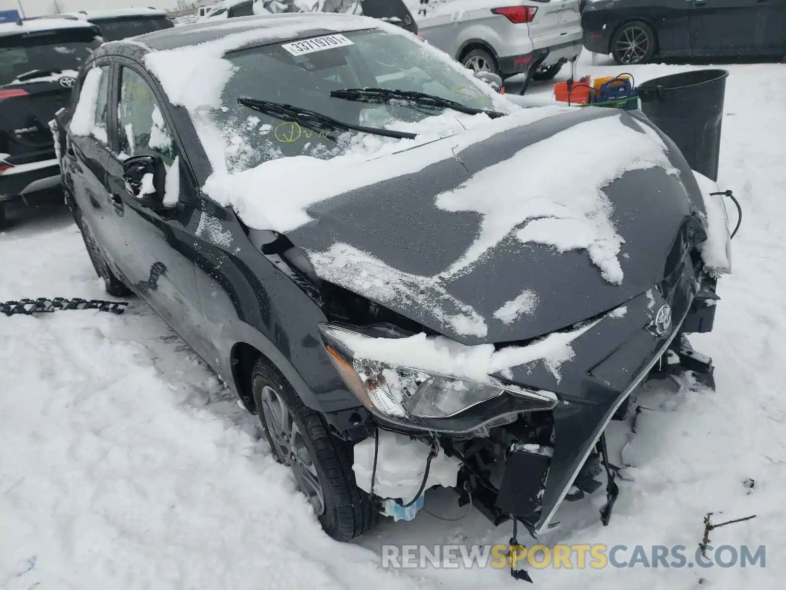 1 Photograph of a damaged car 3MYDLBYV0KY506930 TOYOTA YARIS 2019