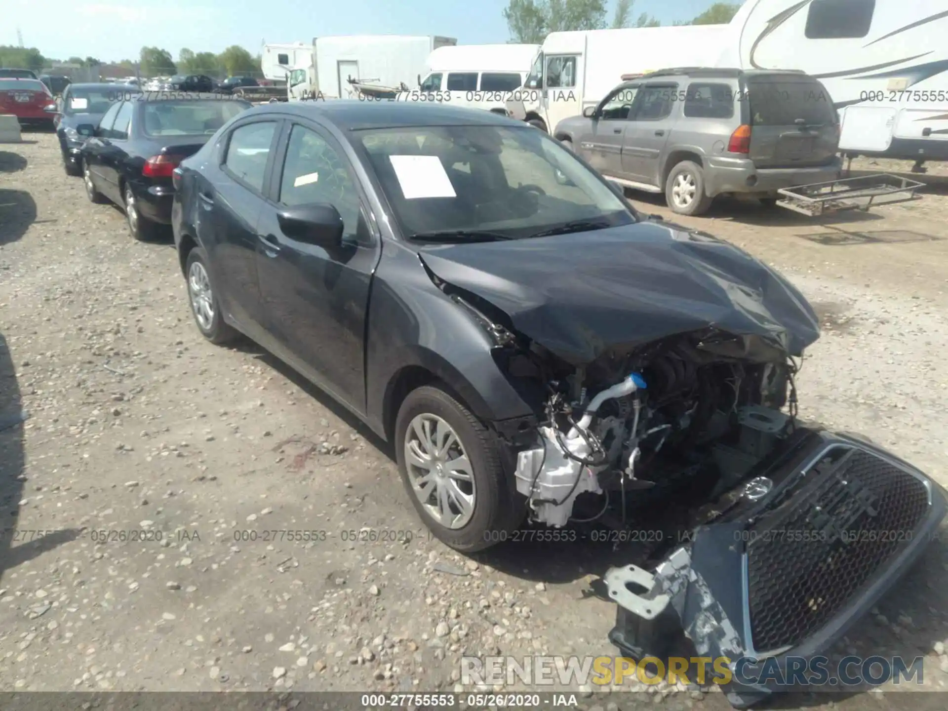 1 Photograph of a damaged car 3MYDLBYV0KY507222 TOYOTA YARIS 2019