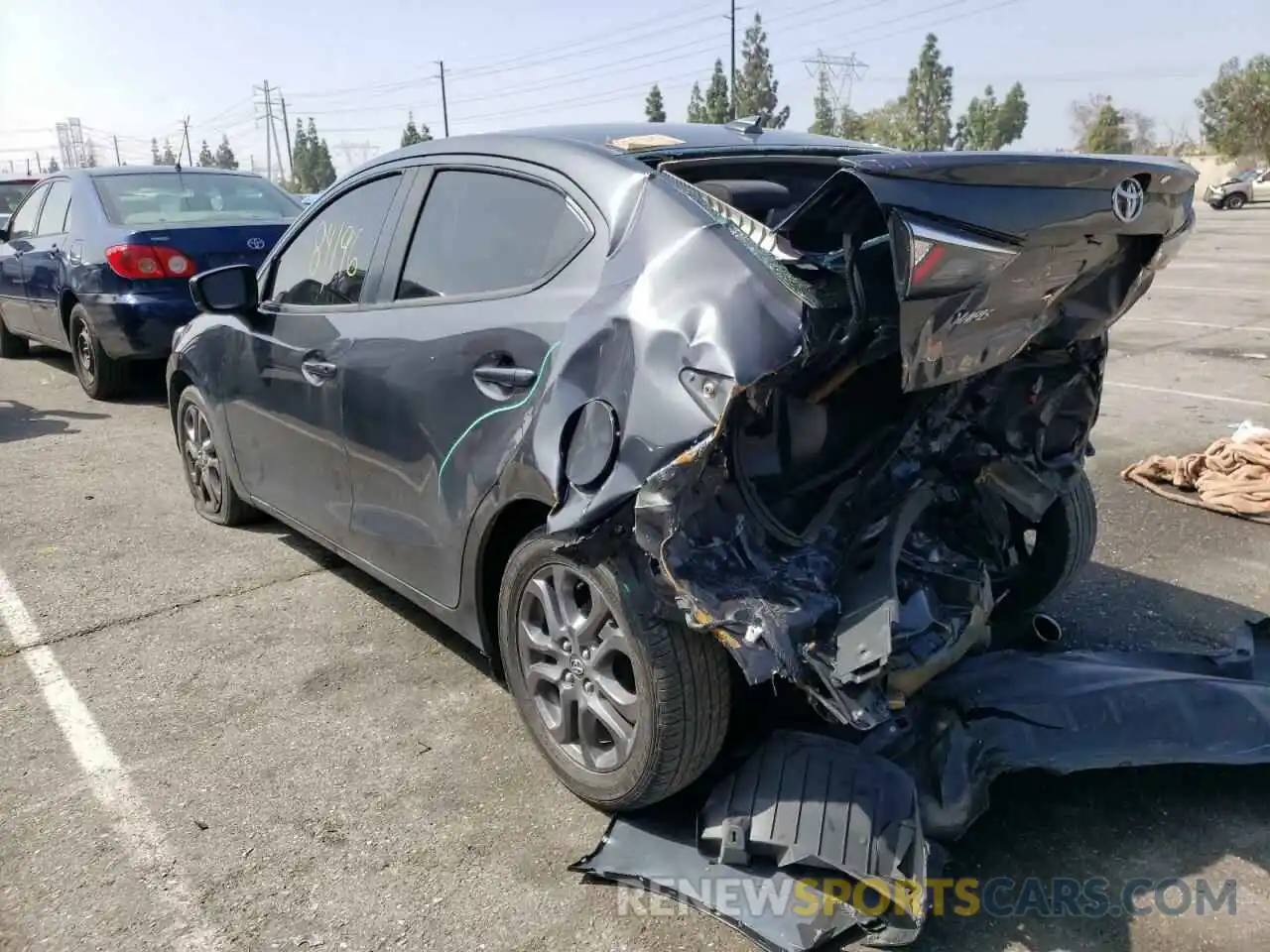 3 Photograph of a damaged car 3MYDLBYV0KY507592 TOYOTA YARIS 2019