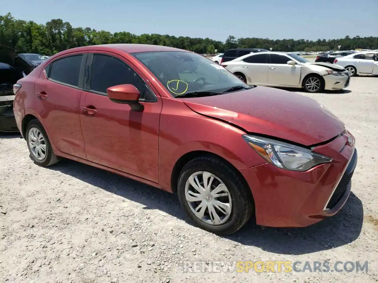 1 Photograph of a damaged car 3MYDLBYV0KY509441 TOYOTA YARIS 2019