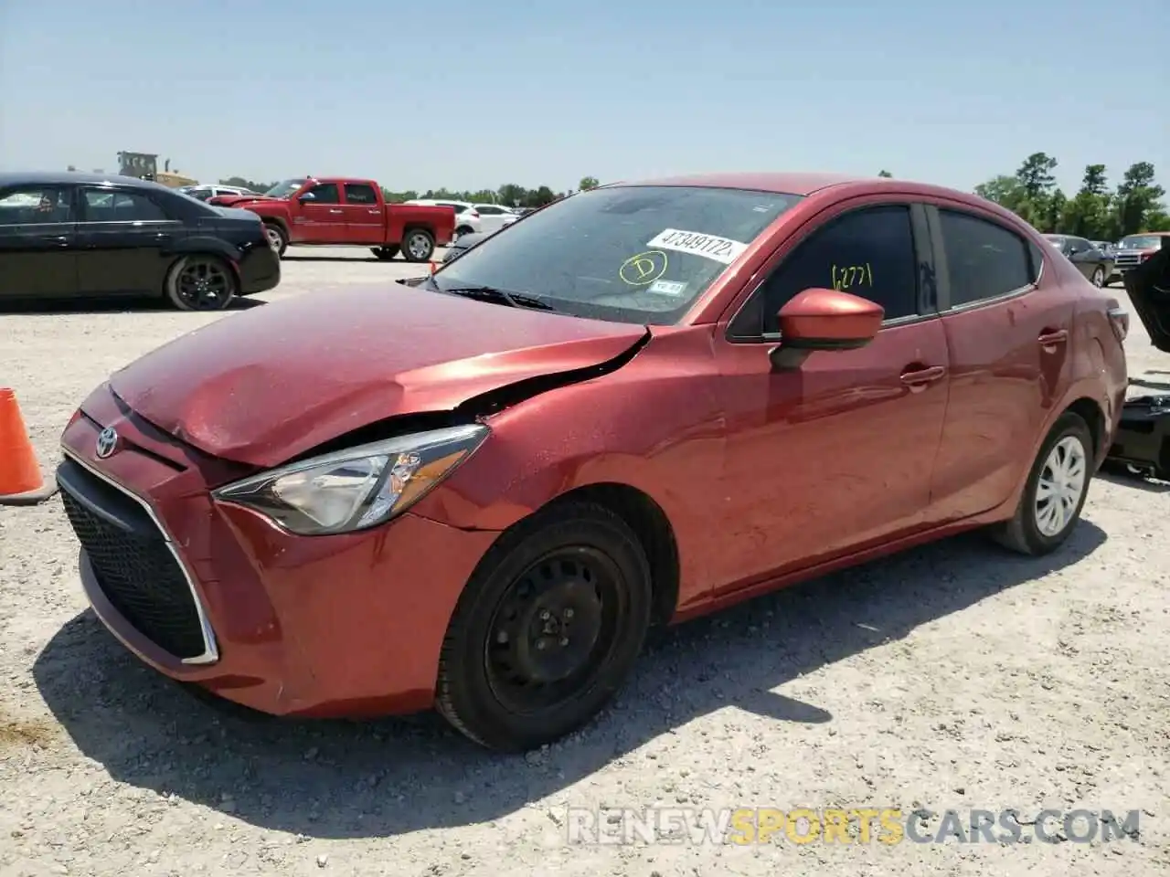 2 Photograph of a damaged car 3MYDLBYV0KY509441 TOYOTA YARIS 2019