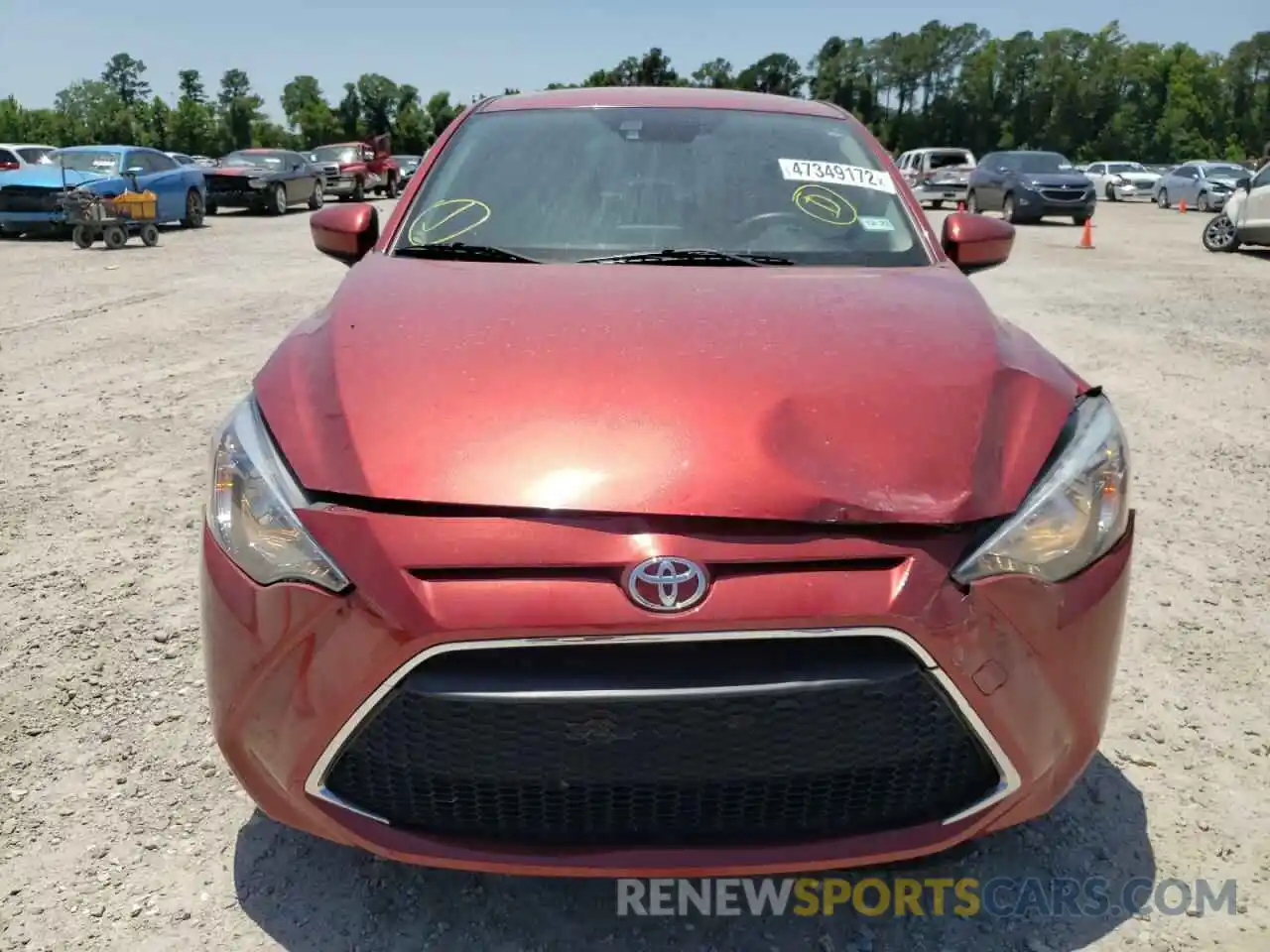 9 Photograph of a damaged car 3MYDLBYV0KY509441 TOYOTA YARIS 2019