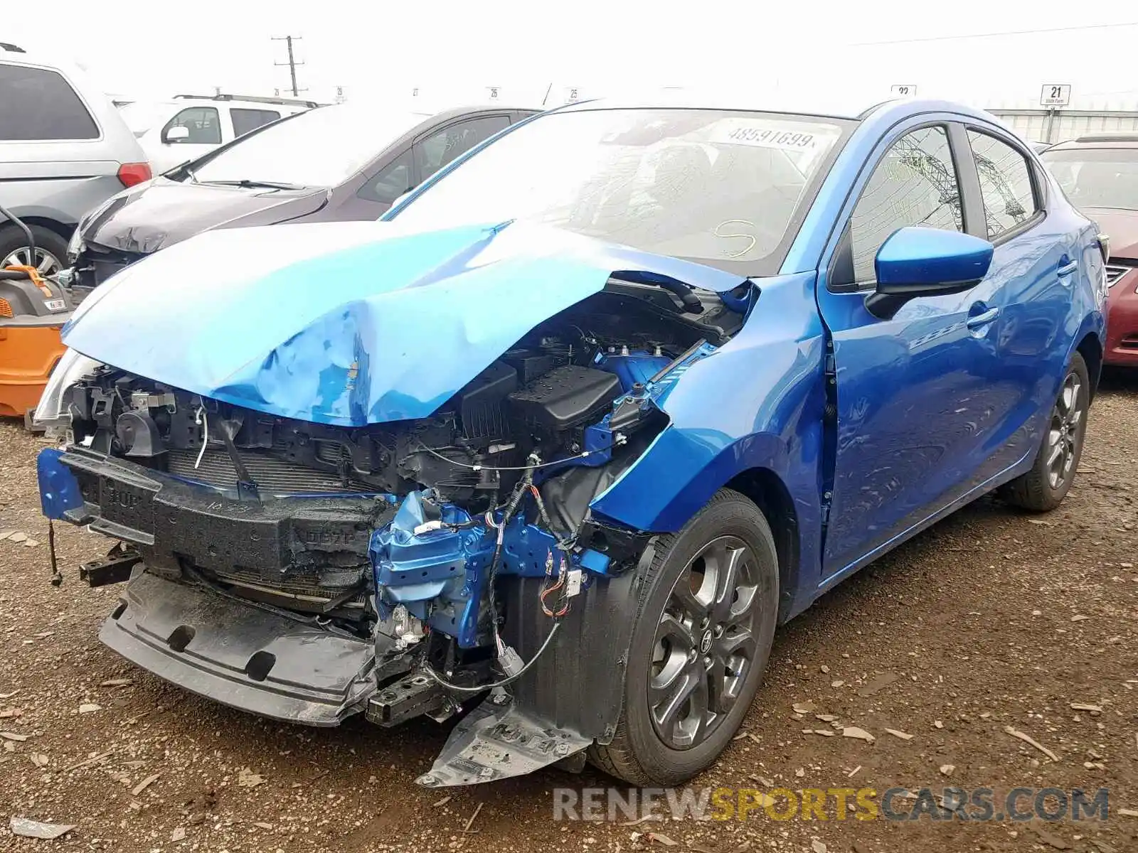 2 Photograph of a damaged car 3MYDLBYV0KY510430 TOYOTA YARIS 2019