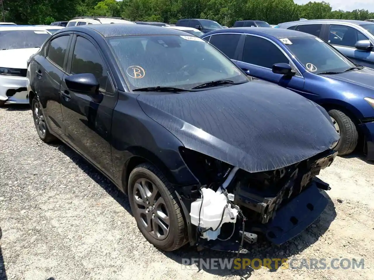 1 Photograph of a damaged car 3MYDLBYV0KY511786 TOYOTA YARIS 2019