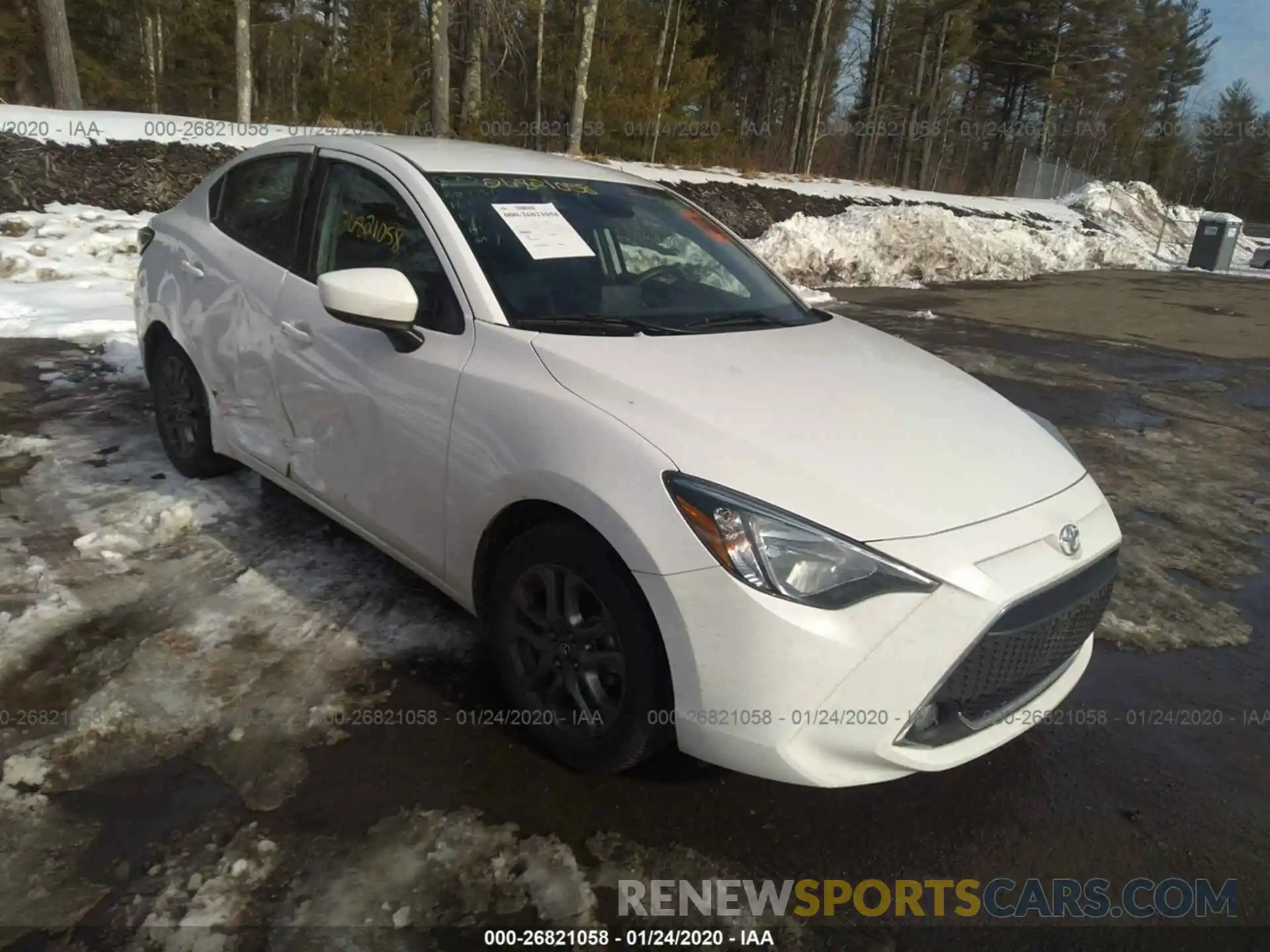 1 Photograph of a damaged car 3MYDLBYV0KY511870 TOYOTA YARIS 2019