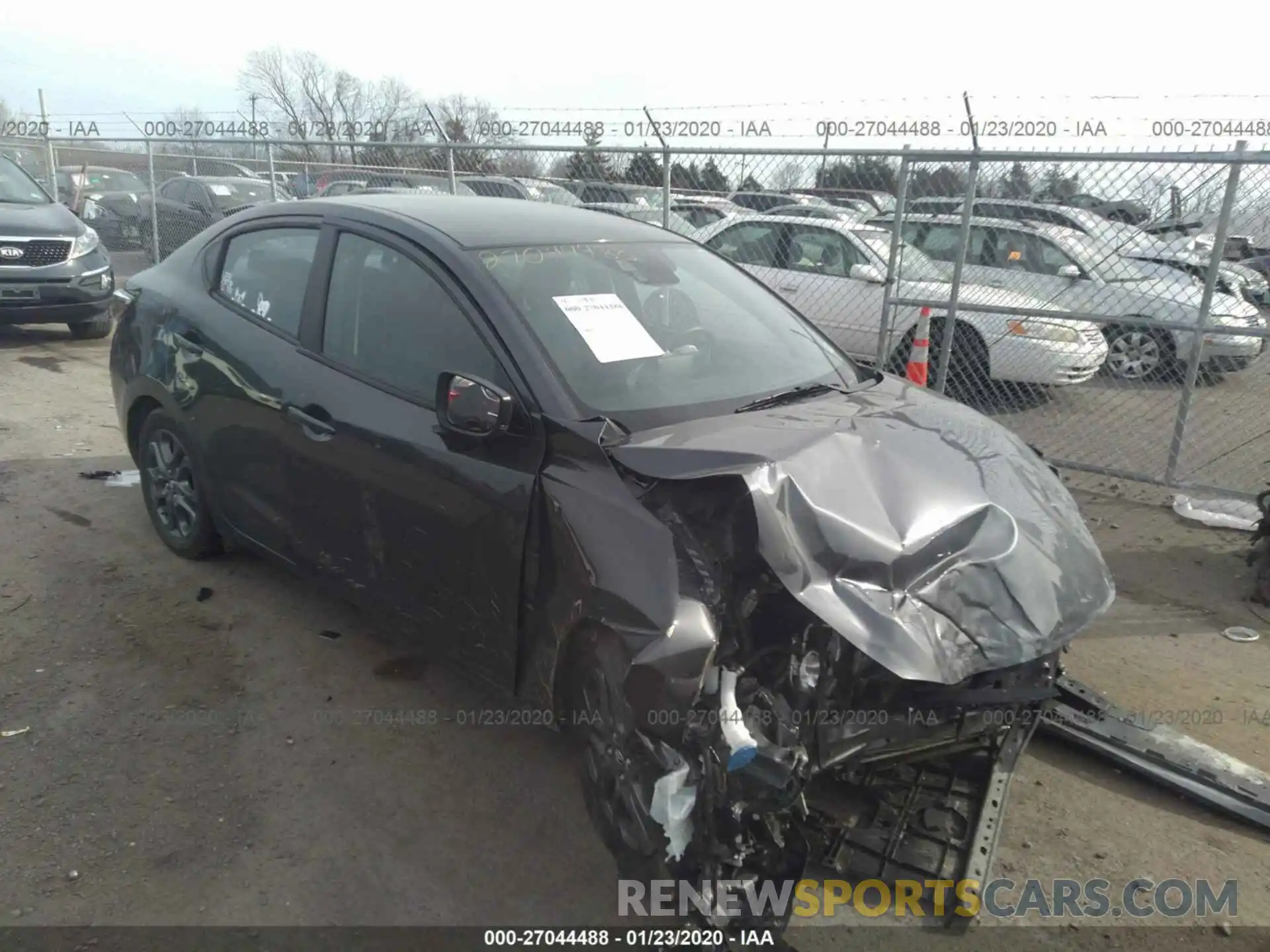 1 Photograph of a damaged car 3MYDLBYV0KY511920 TOYOTA YARIS 2019