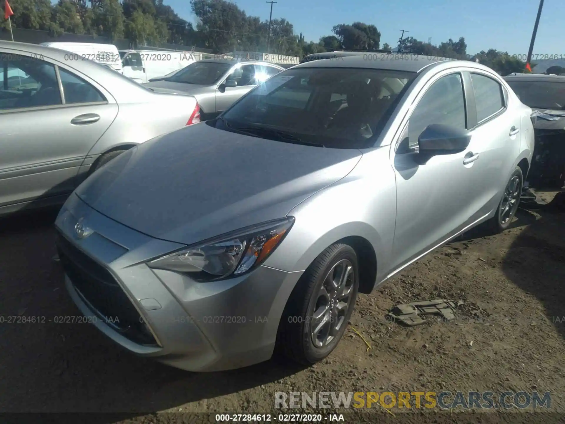 2 Photograph of a damaged car 3MYDLBYV0KY513442 TOYOTA YARIS 2019