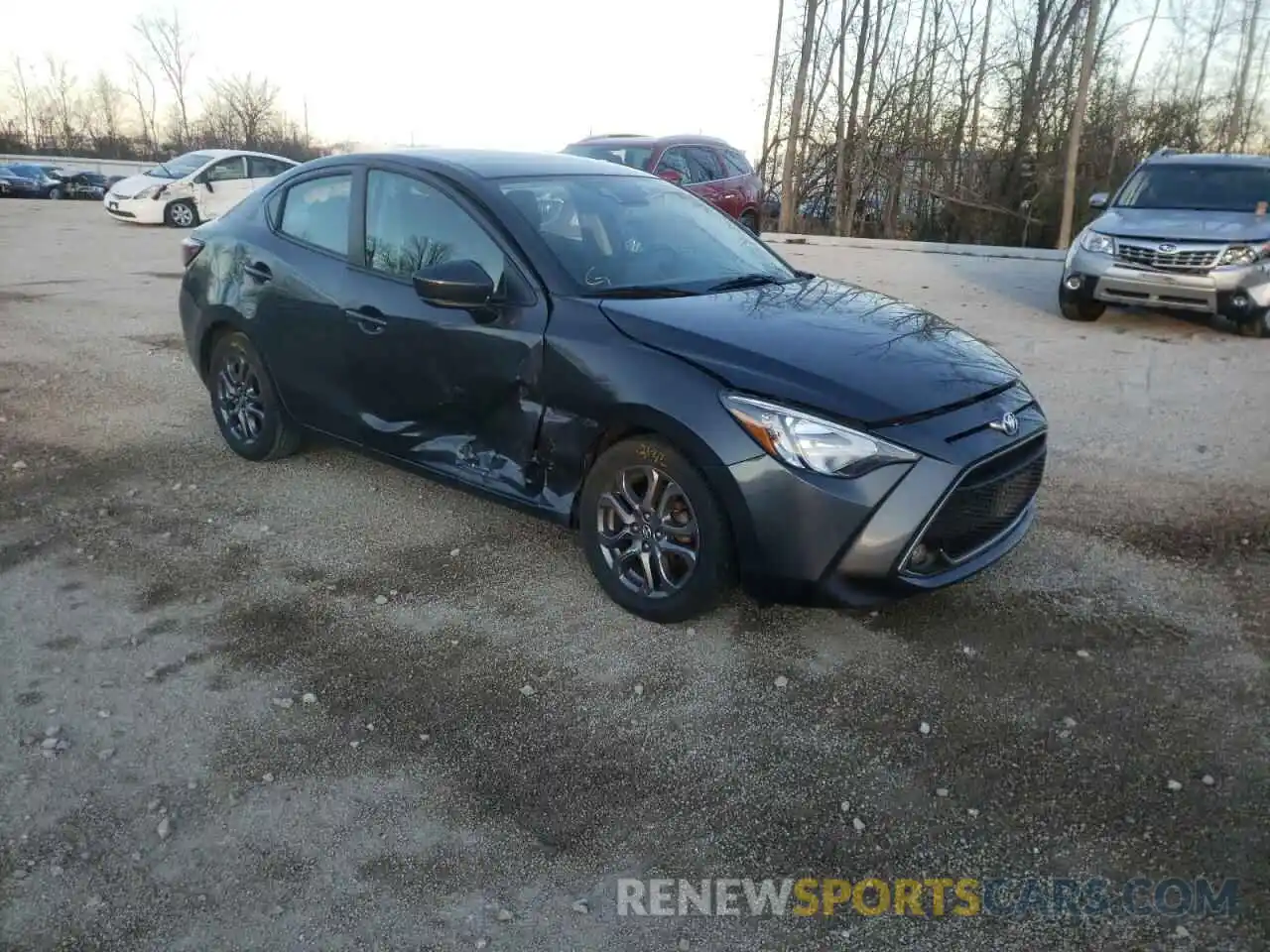 1 Photograph of a damaged car 3MYDLBYV0KY514008 TOYOTA YARIS 2019