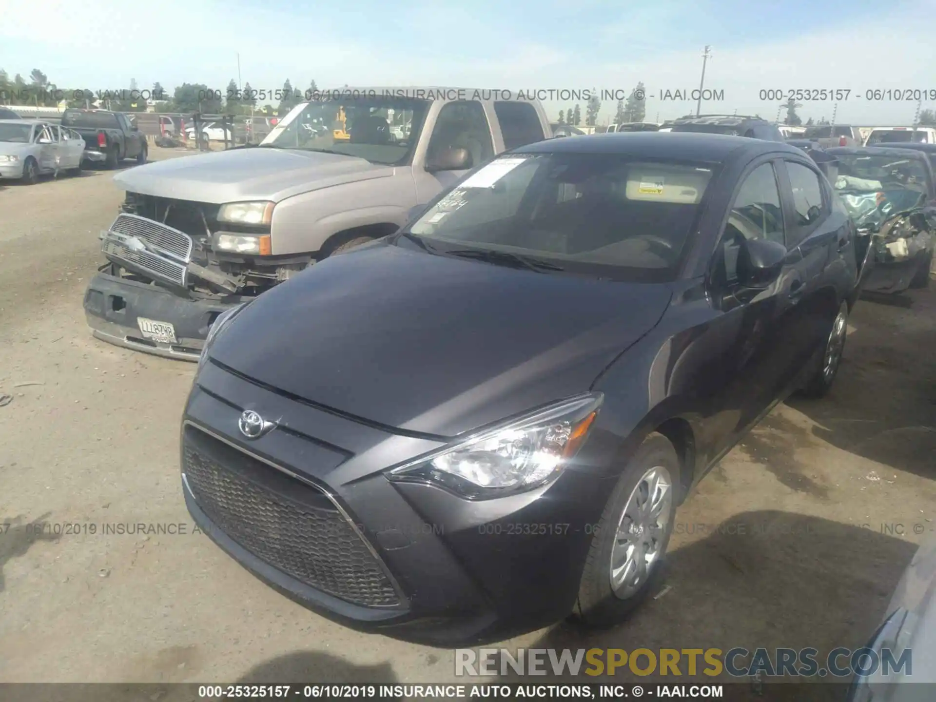 2 Photograph of a damaged car 3MYDLBYV0KY514087 TOYOTA YARIS 2019