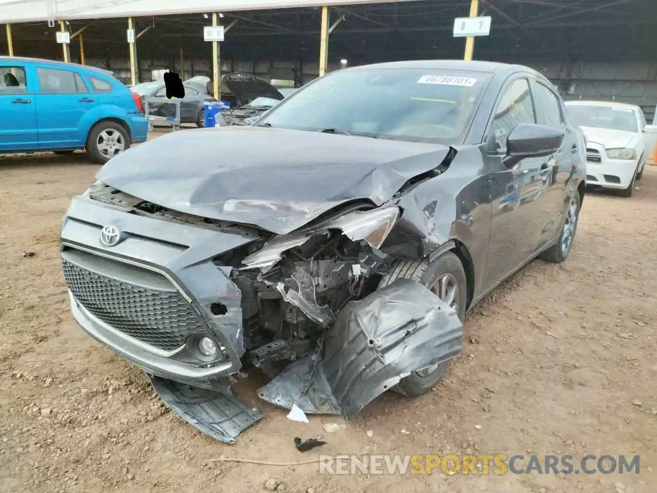 9 Photograph of a damaged car 3MYDLBYV0KY514297 TOYOTA YARIS 2019