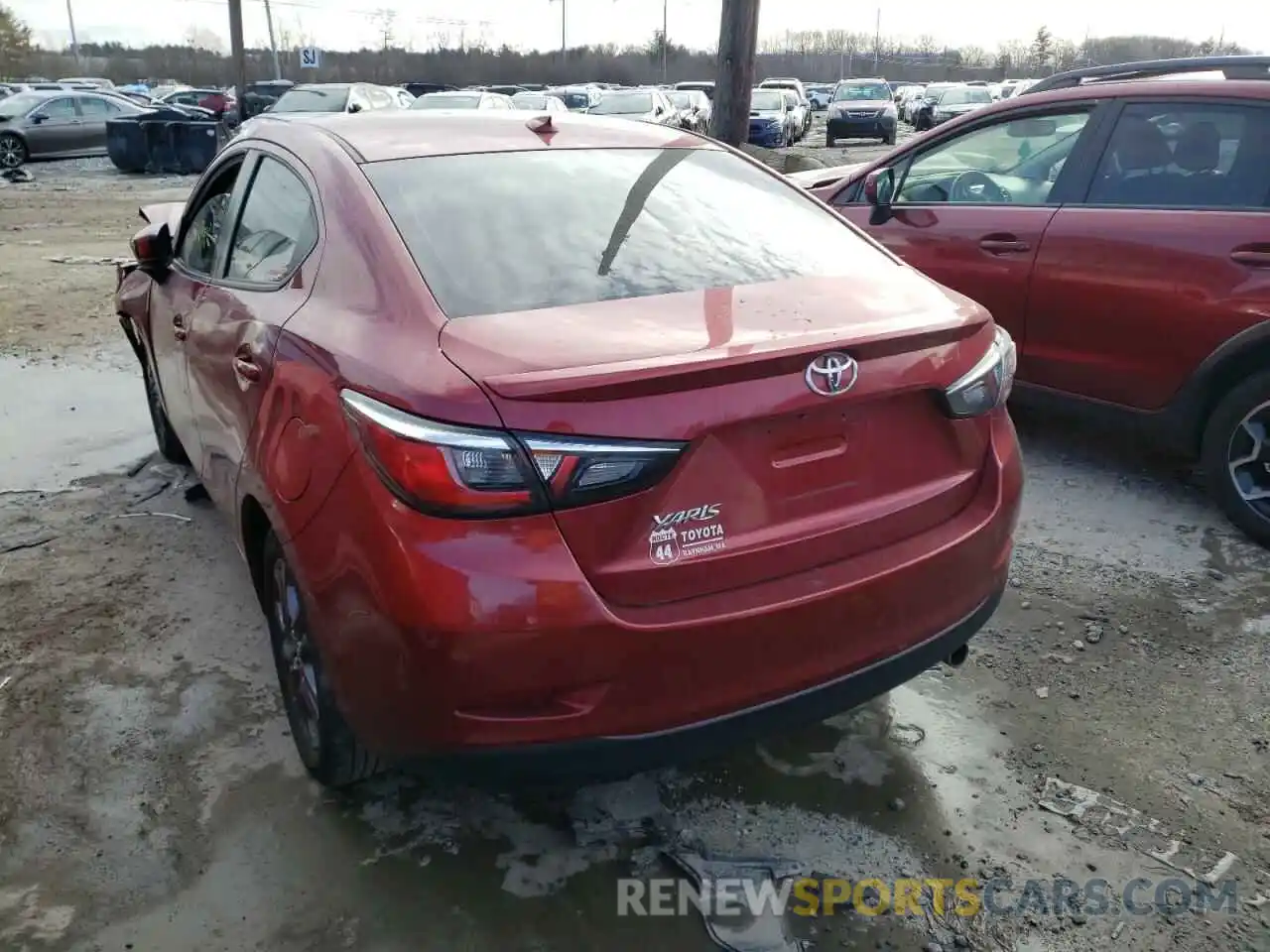 3 Photograph of a damaged car 3MYDLBYV0KY517099 TOYOTA YARIS 2019