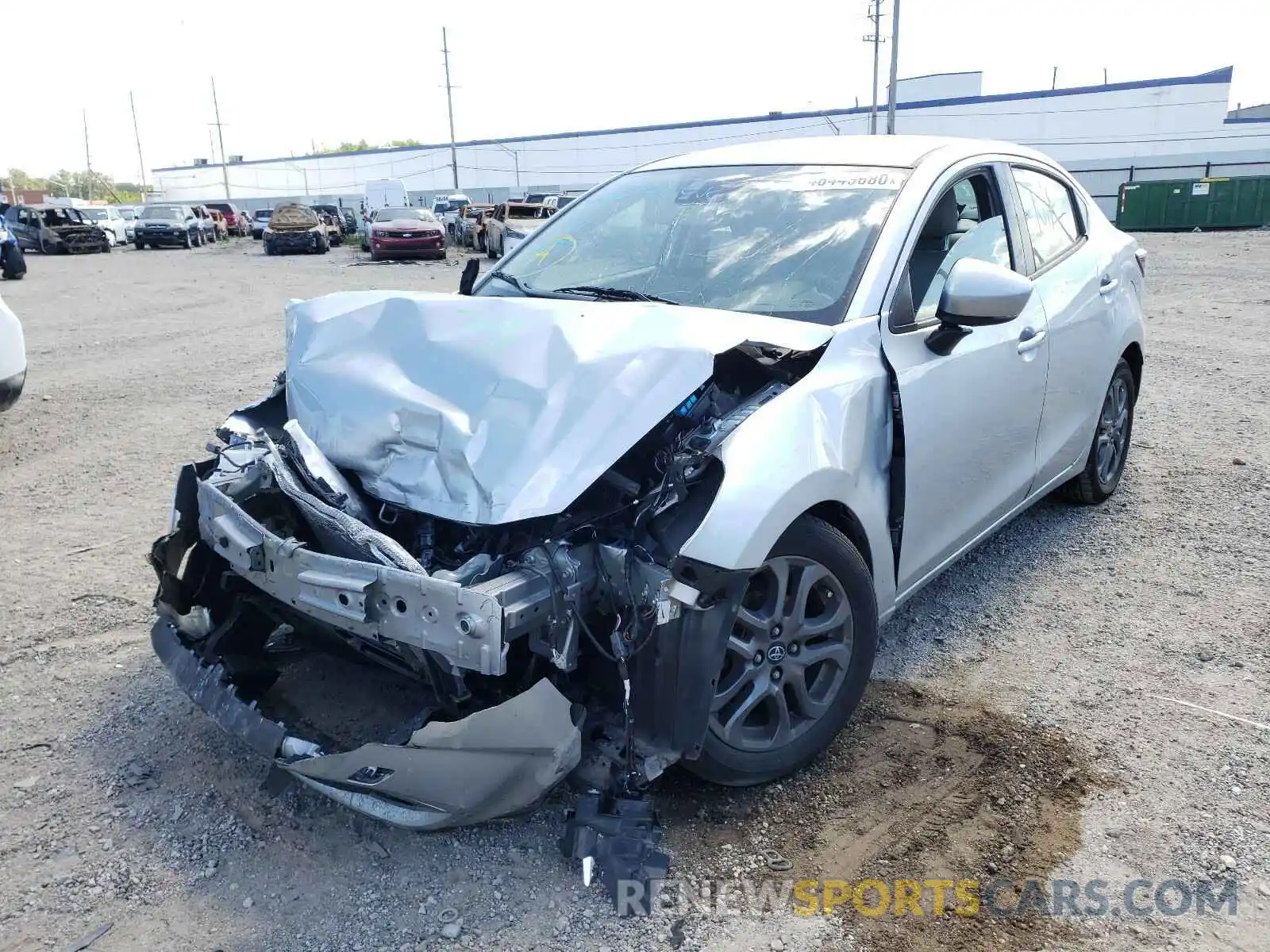 2 Photograph of a damaged car 3MYDLBYV0KY517491 TOYOTA YARIS 2019