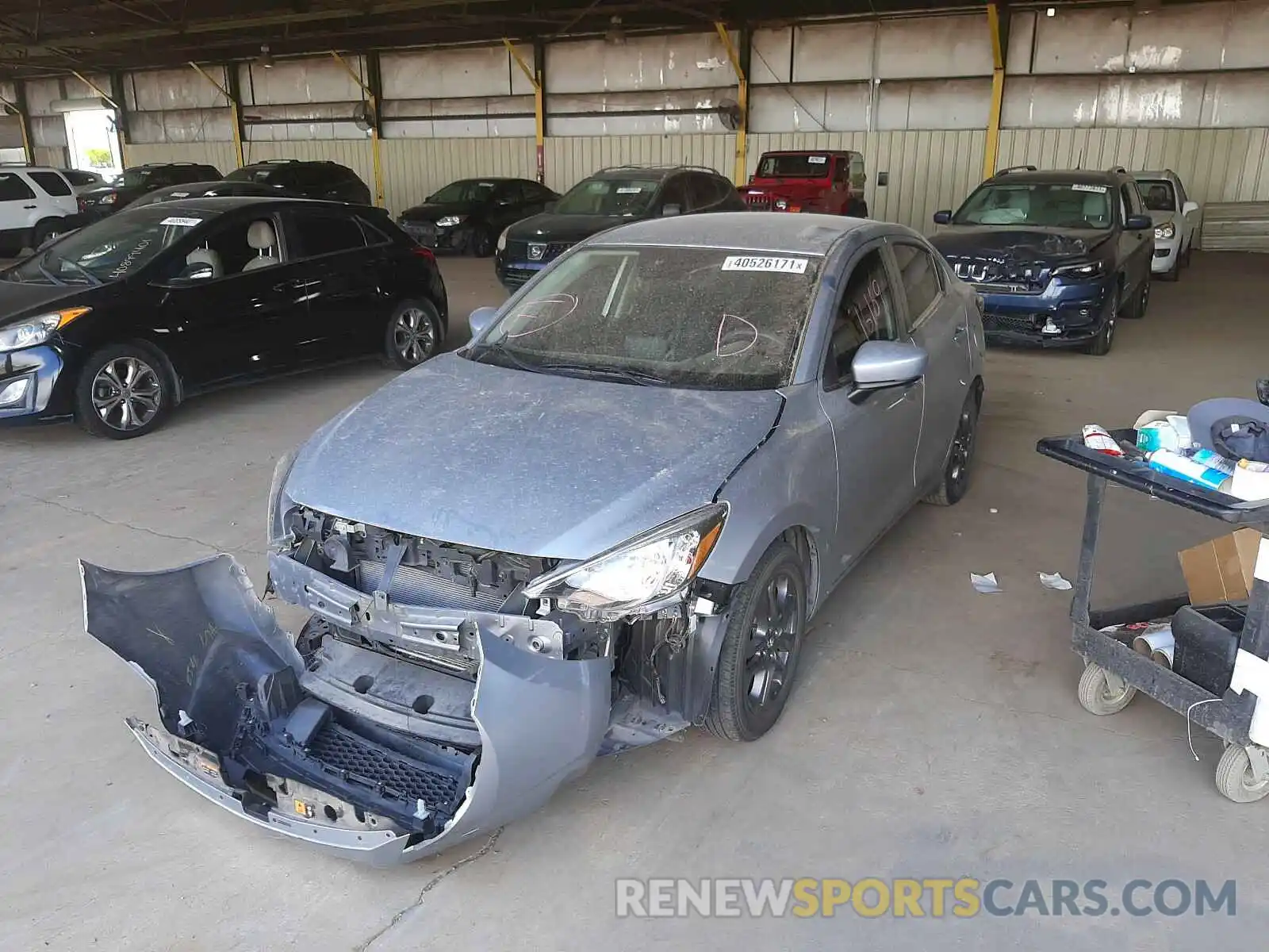 2 Photograph of a damaged car 3MYDLBYV0KY518009 TOYOTA YARIS 2019