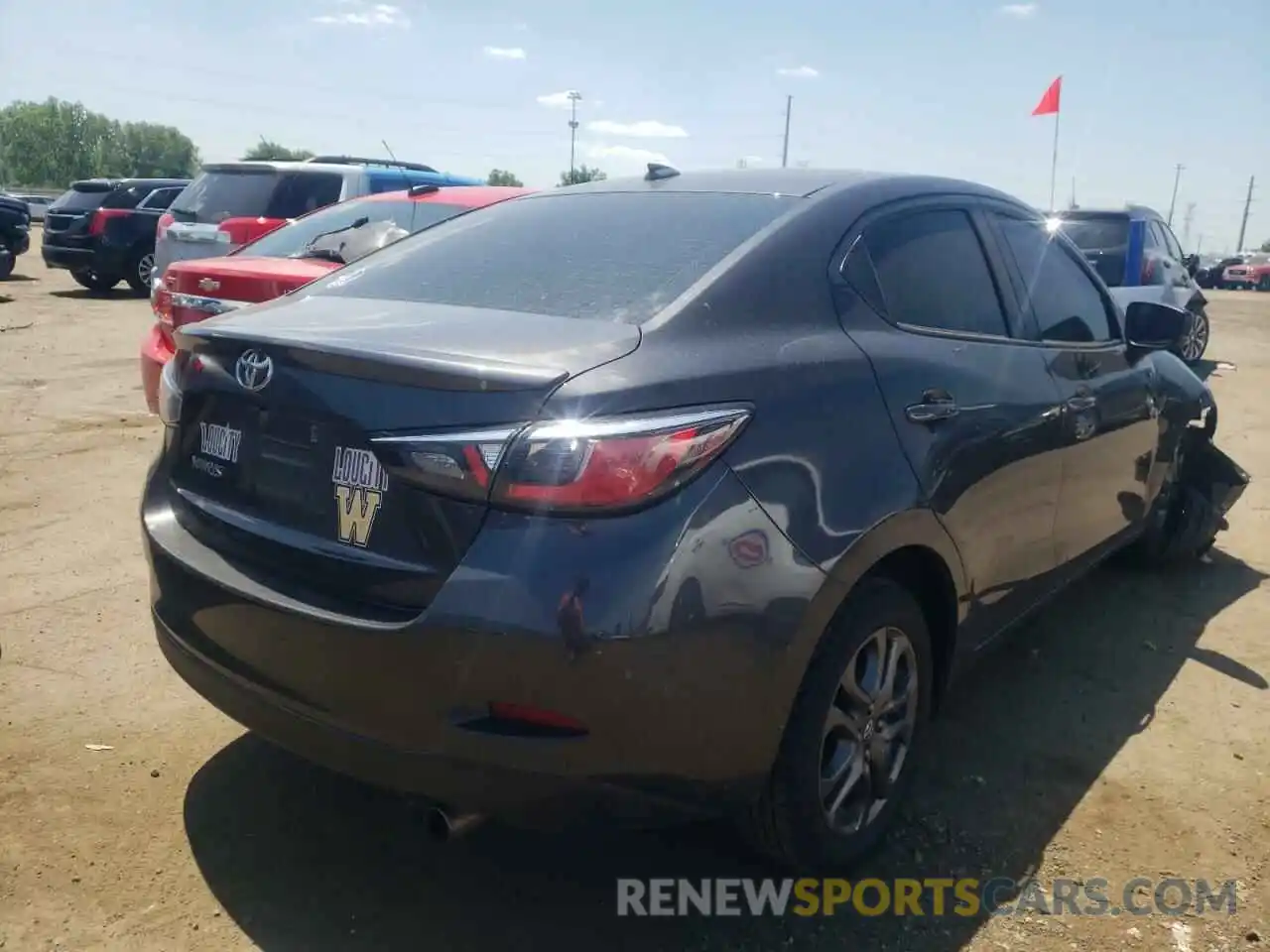 4 Photograph of a damaged car 3MYDLBYV0KY520052 TOYOTA YARIS 2019