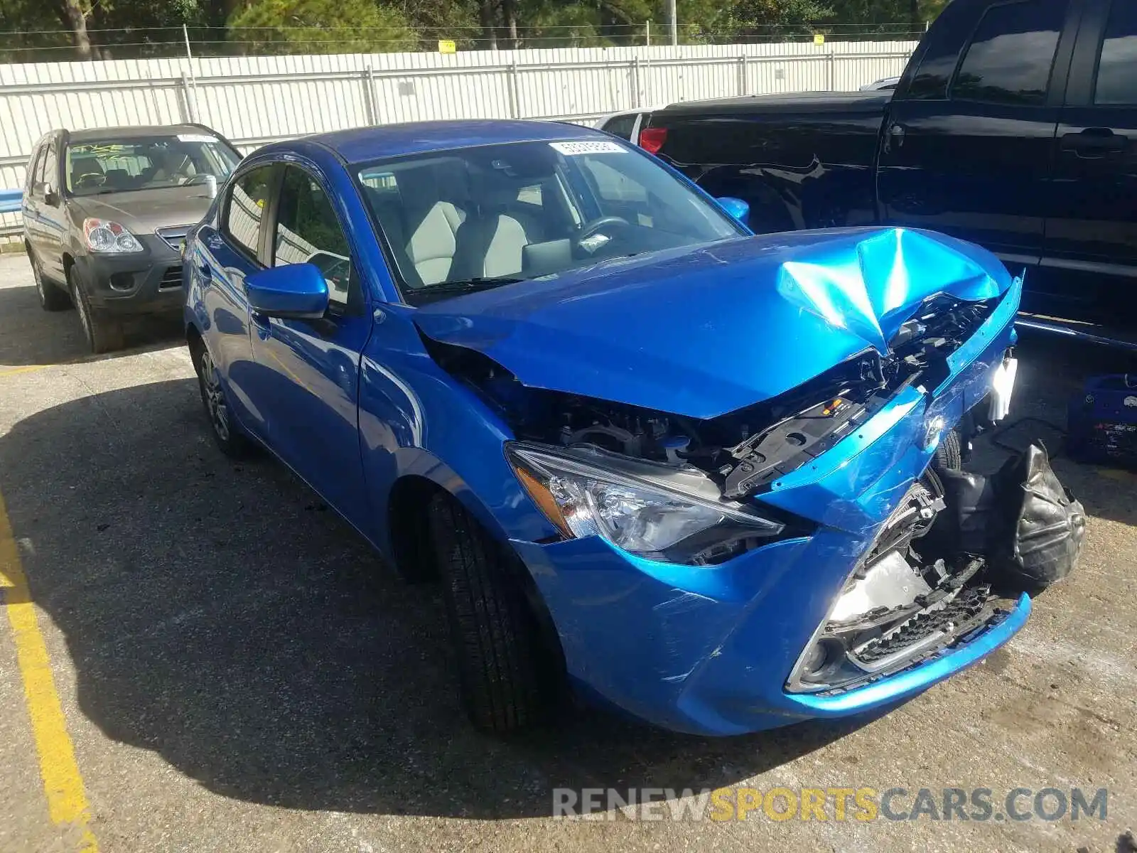 1 Photograph of a damaged car 3MYDLBYV0KY520732 TOYOTA YARIS 2019