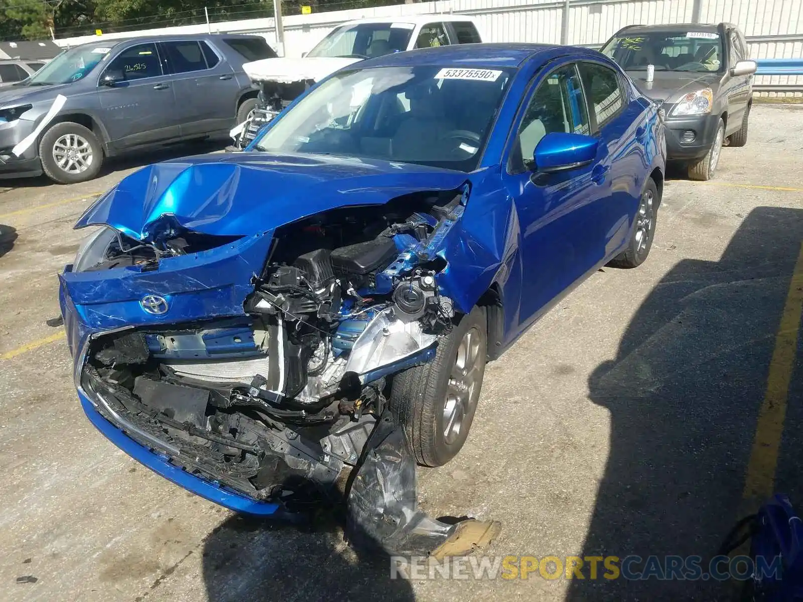 2 Photograph of a damaged car 3MYDLBYV0KY520732 TOYOTA YARIS 2019