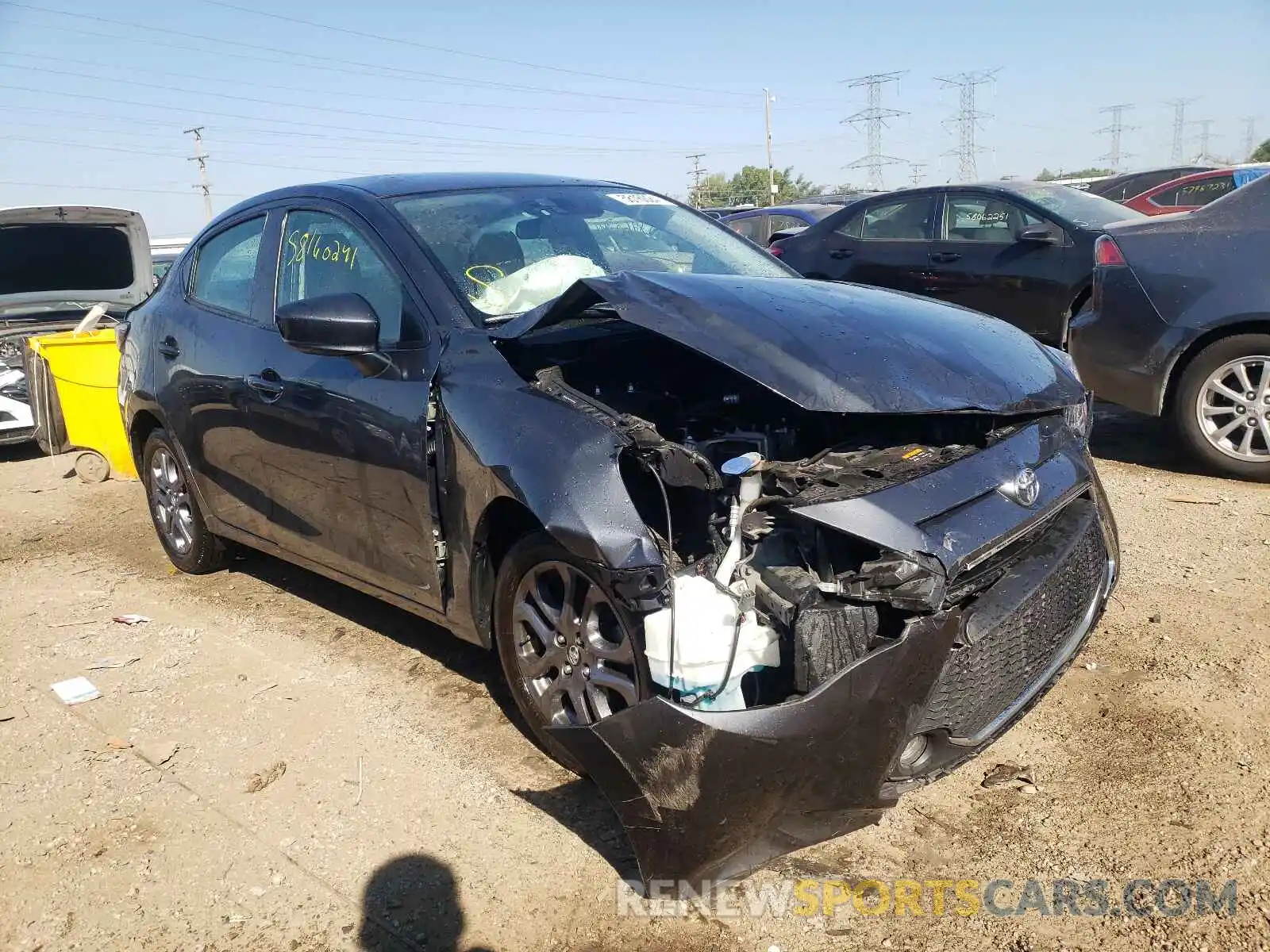 1 Photograph of a damaged car 3MYDLBYV0KY520844 TOYOTA YARIS 2019