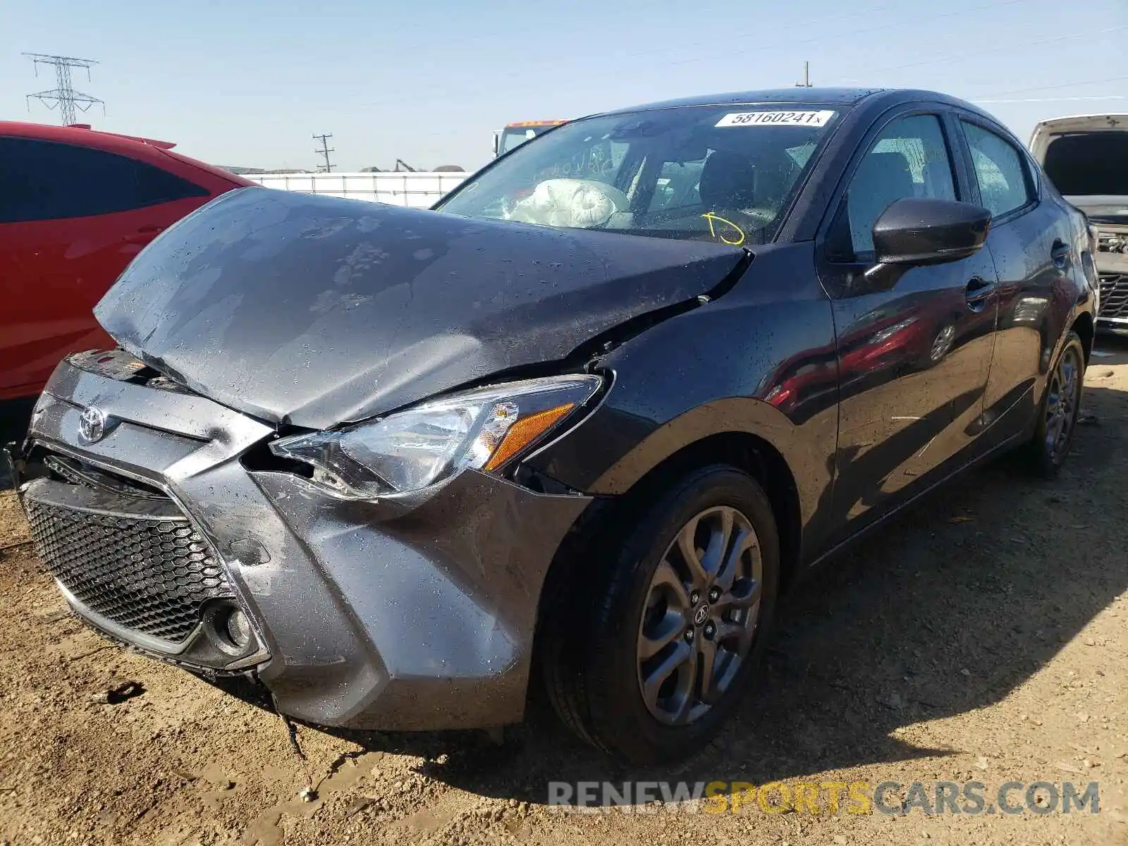 2 Photograph of a damaged car 3MYDLBYV0KY520844 TOYOTA YARIS 2019