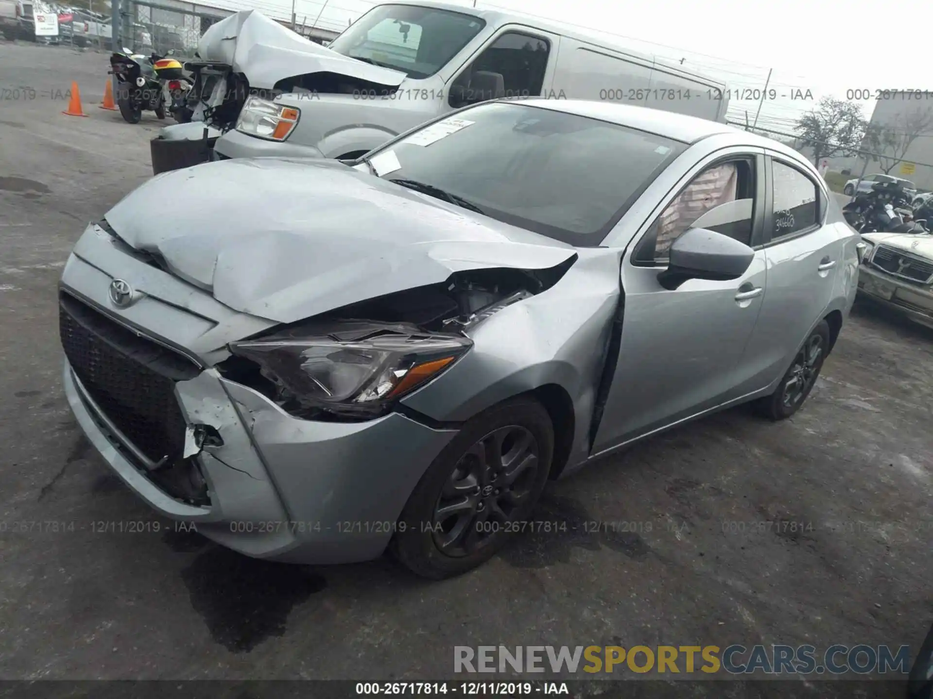 2 Photograph of a damaged car 3MYDLBYV0KY520939 TOYOTA YARIS 2019