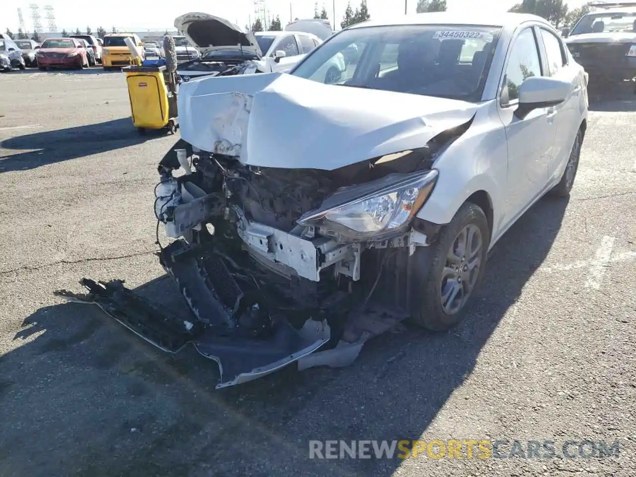 2 Photograph of a damaged car 3MYDLBYV0KY521654 TOYOTA YARIS 2019