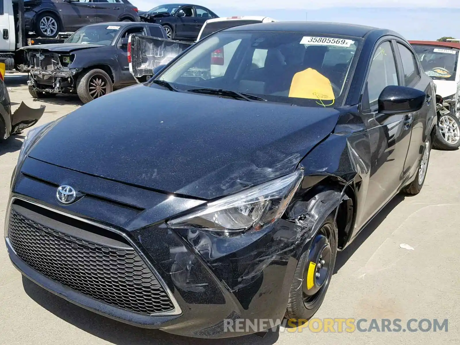 2 Photograph of a damaged car 3MYDLBYV0KY522609 TOYOTA YARIS 2019