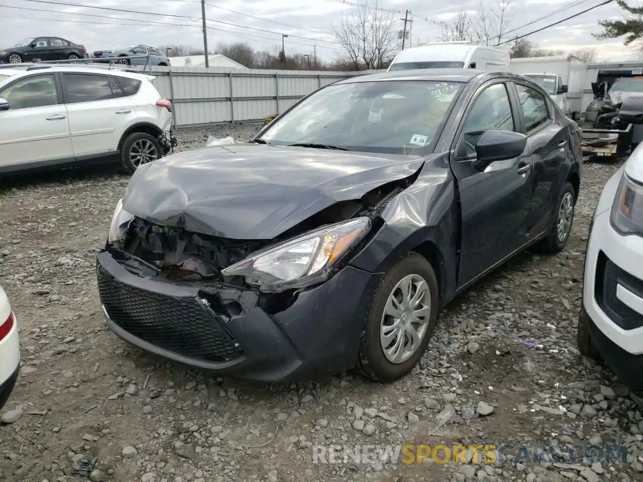 2 Photograph of a damaged car 3MYDLBYV0KY522836 TOYOTA YARIS 2019