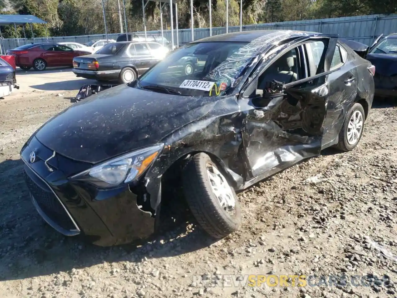 2 Photograph of a damaged car 3MYDLBYV0KY522920 TOYOTA YARIS 2019