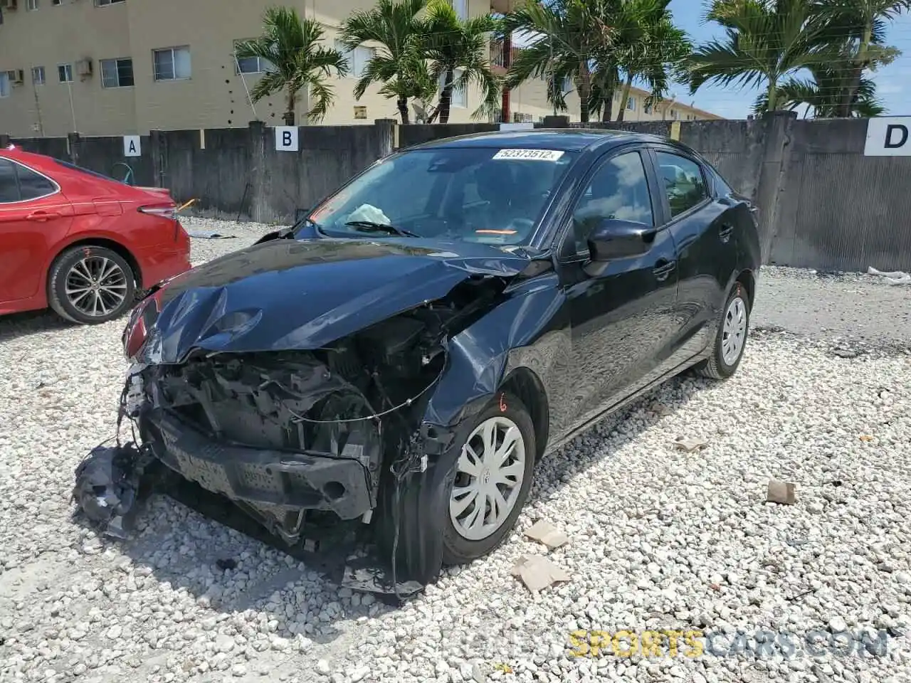 2 Photograph of a damaged car 3MYDLBYV0KY523324 TOYOTA YARIS 2019