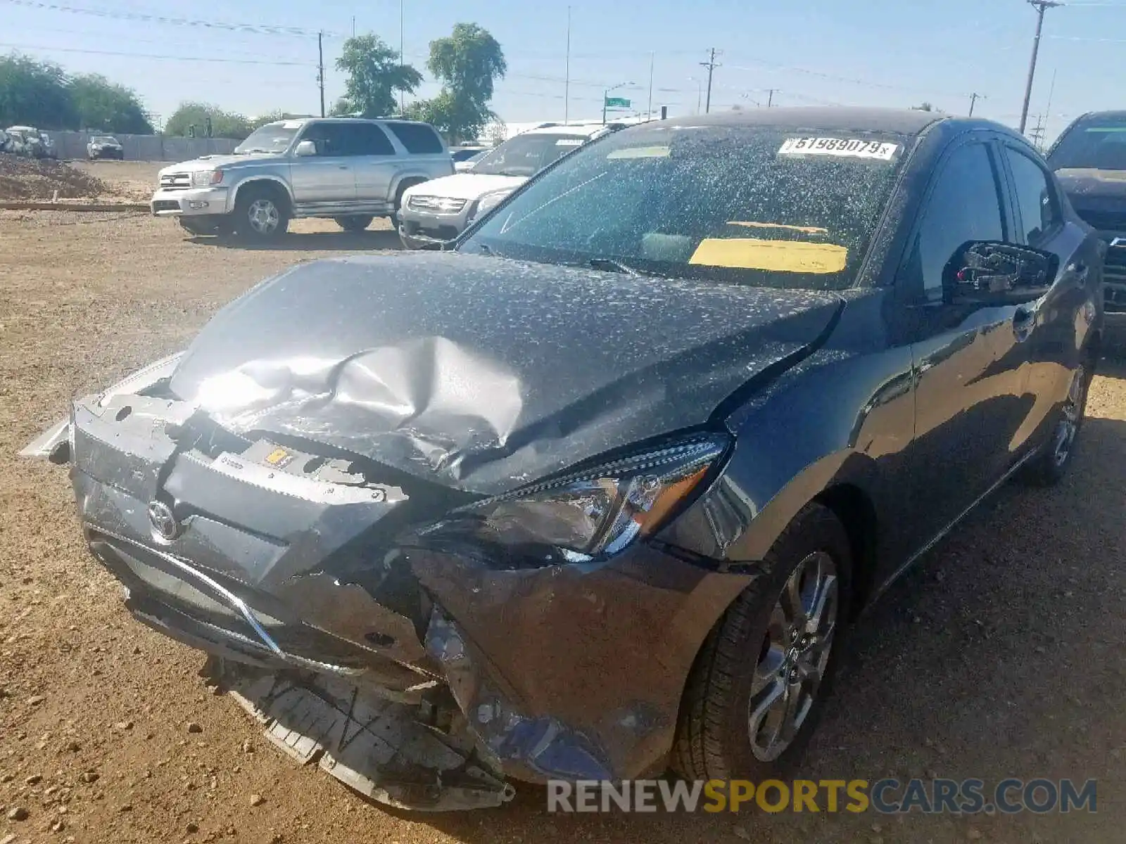 2 Photograph of a damaged car 3MYDLBYV0KY525915 TOYOTA YARIS 2019