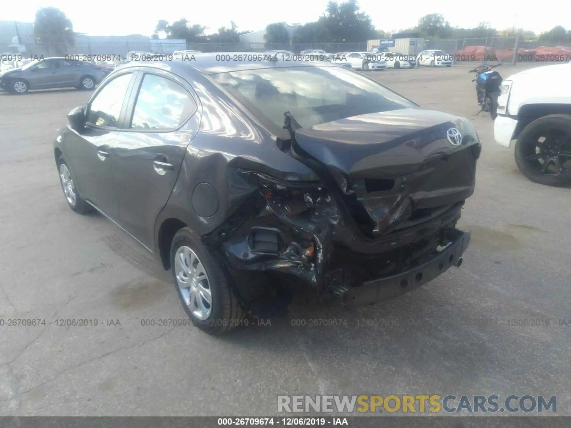 3 Photograph of a damaged car 3MYDLBYV0KY526739 TOYOTA YARIS 2019