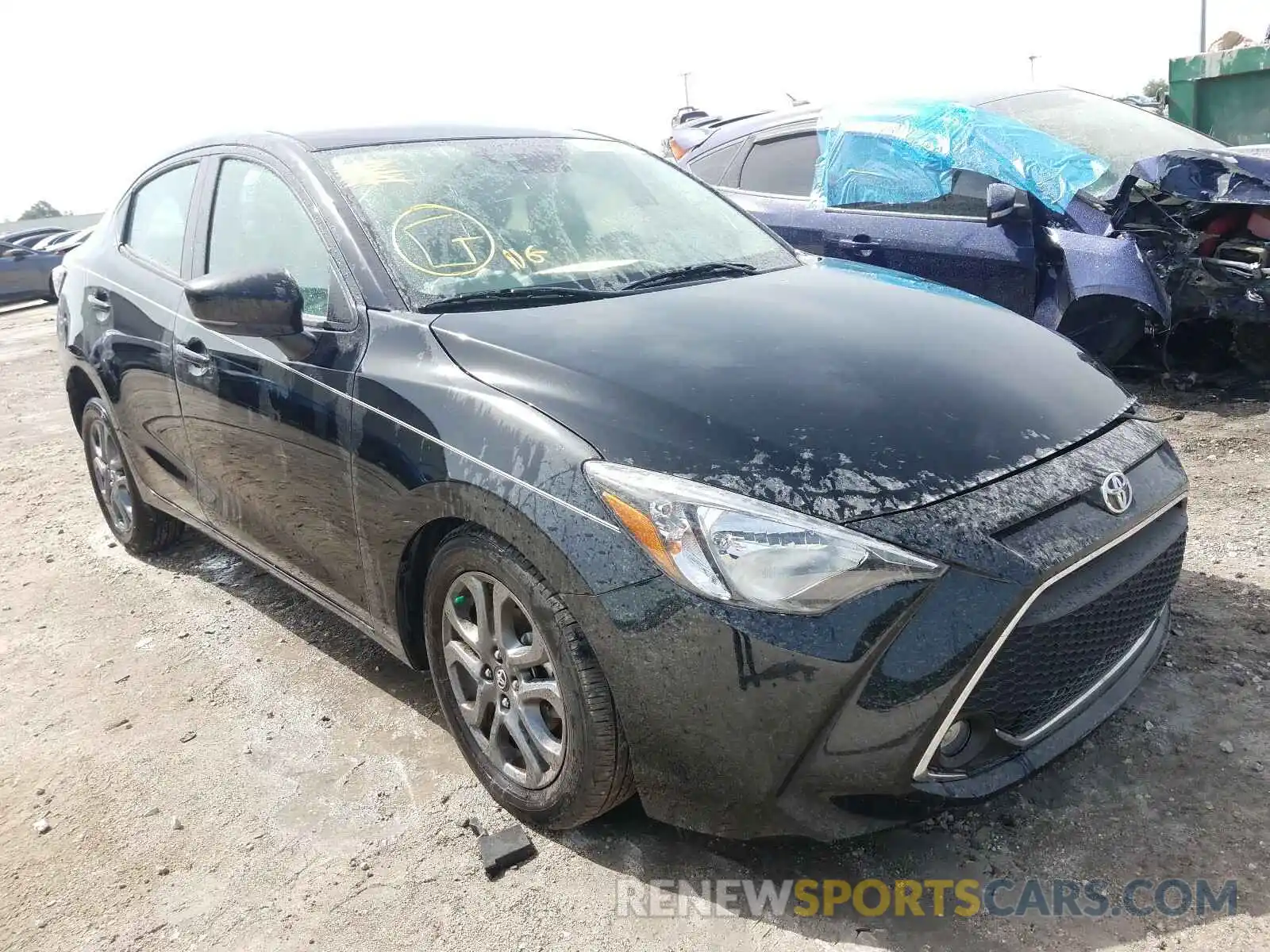 1 Photograph of a damaged car 3MYDLBYV0KY527261 TOYOTA YARIS 2019