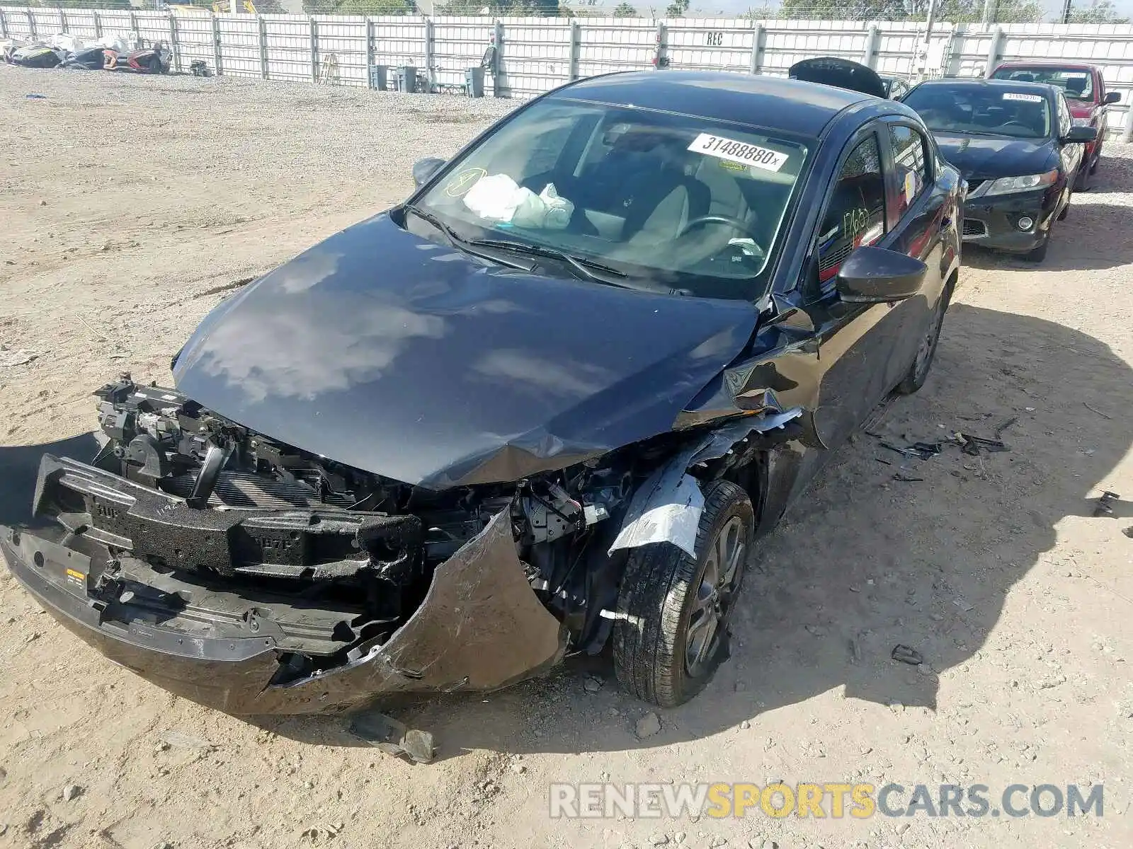 2 Photograph of a damaged car 3MYDLBYV0KY527518 TOYOTA YARIS 2019