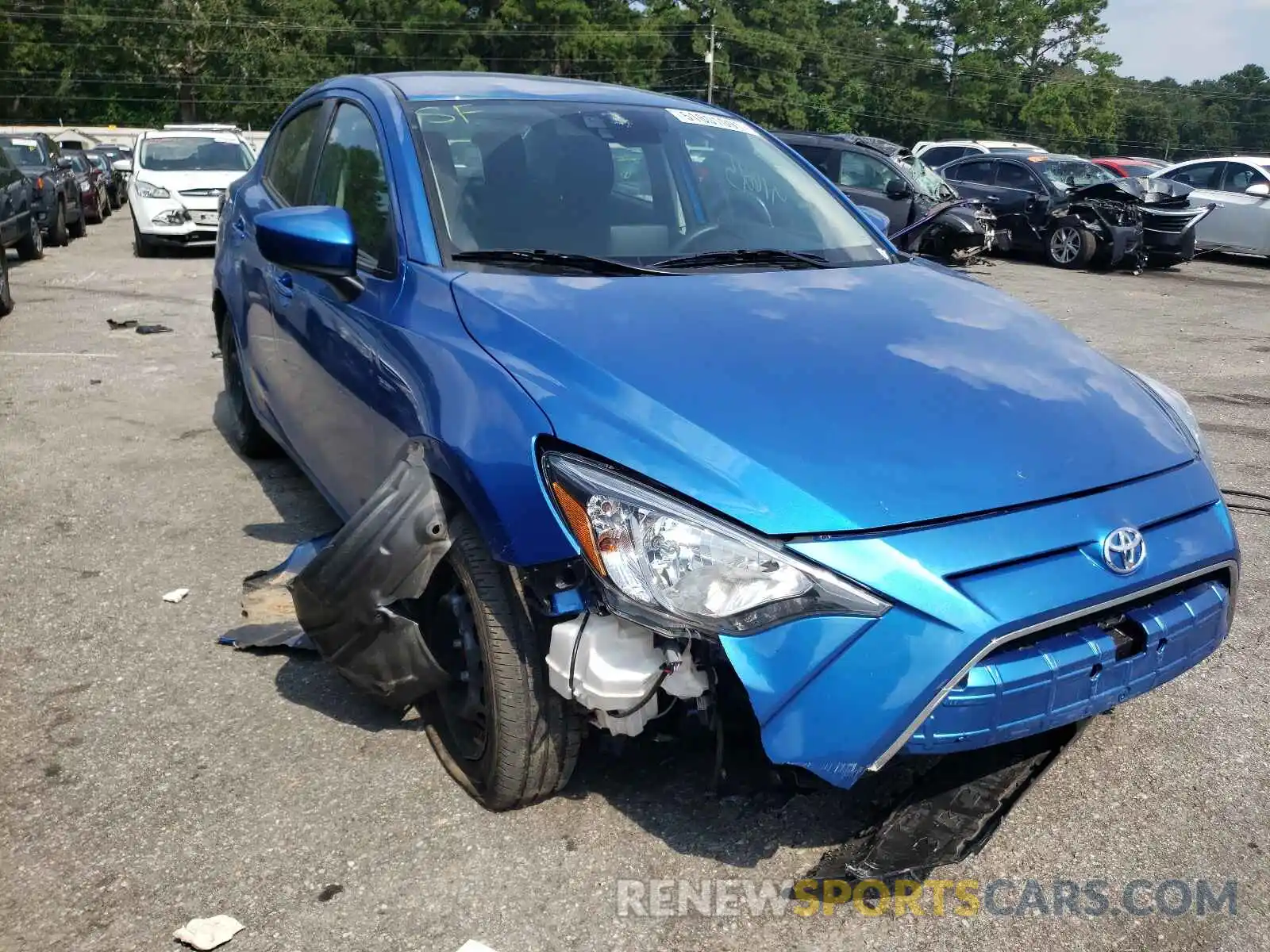 1 Photograph of a damaged car 3MYDLBYV0KY528331 TOYOTA YARIS 2019