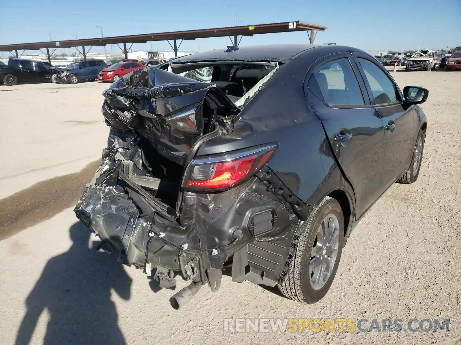 4 Photograph of a damaged car 3MYDLBYV0KY528345 TOYOTA YARIS 2019