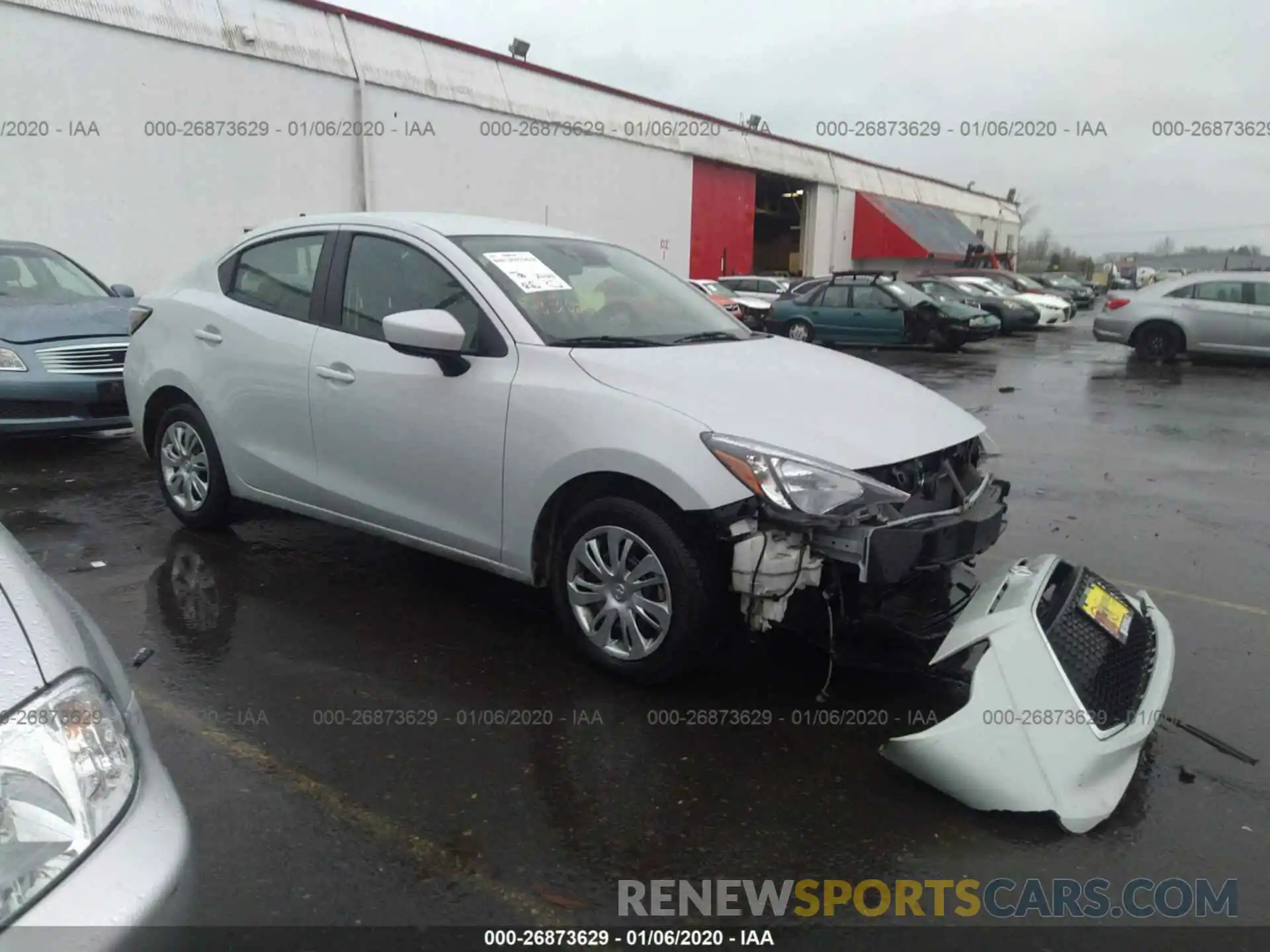 1 Photograph of a damaged car 3MYDLBYV0KY528667 TOYOTA YARIS 2019