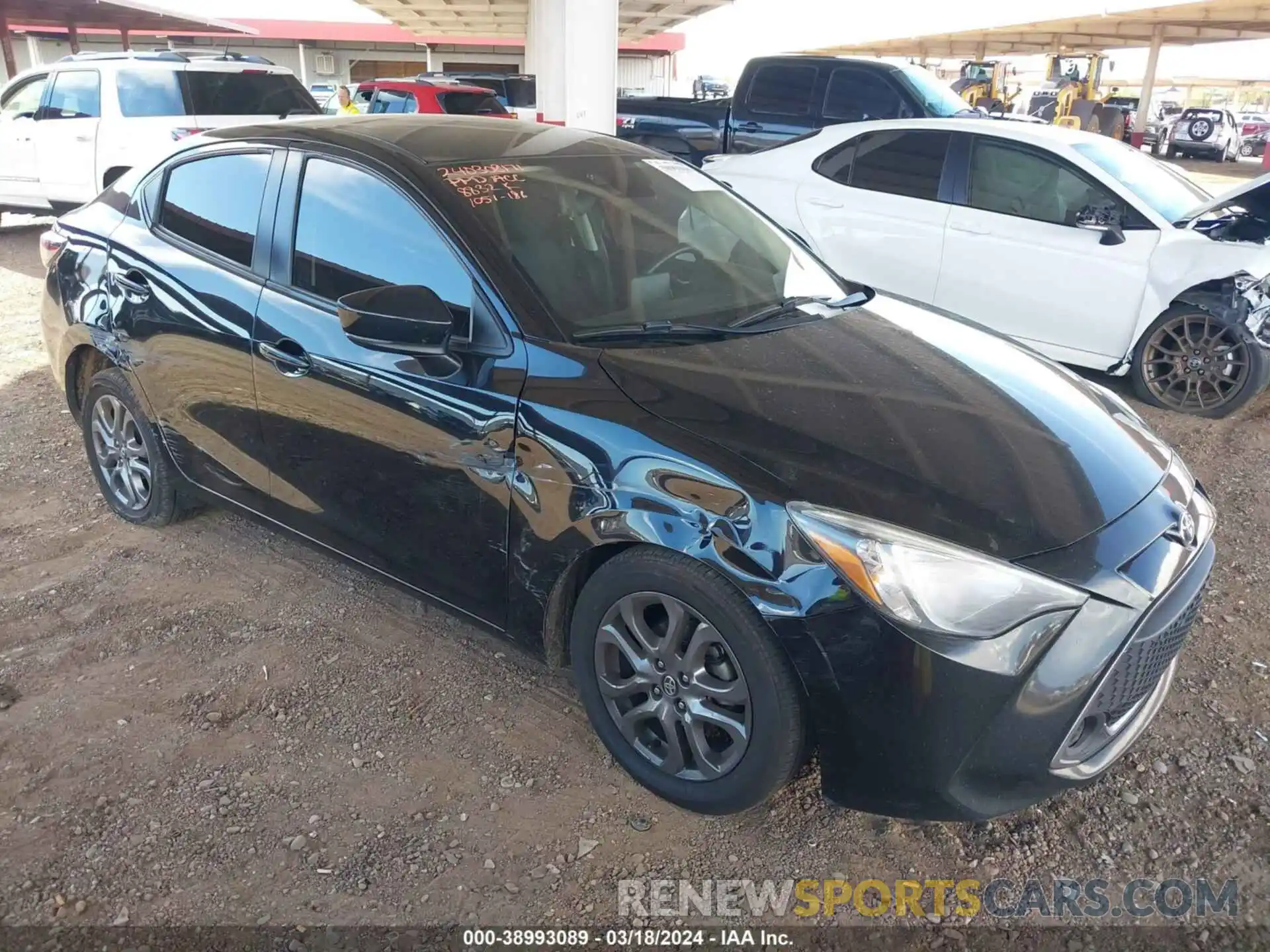 1 Photograph of a damaged car 3MYDLBYV0KY528832 TOYOTA YARIS 2019