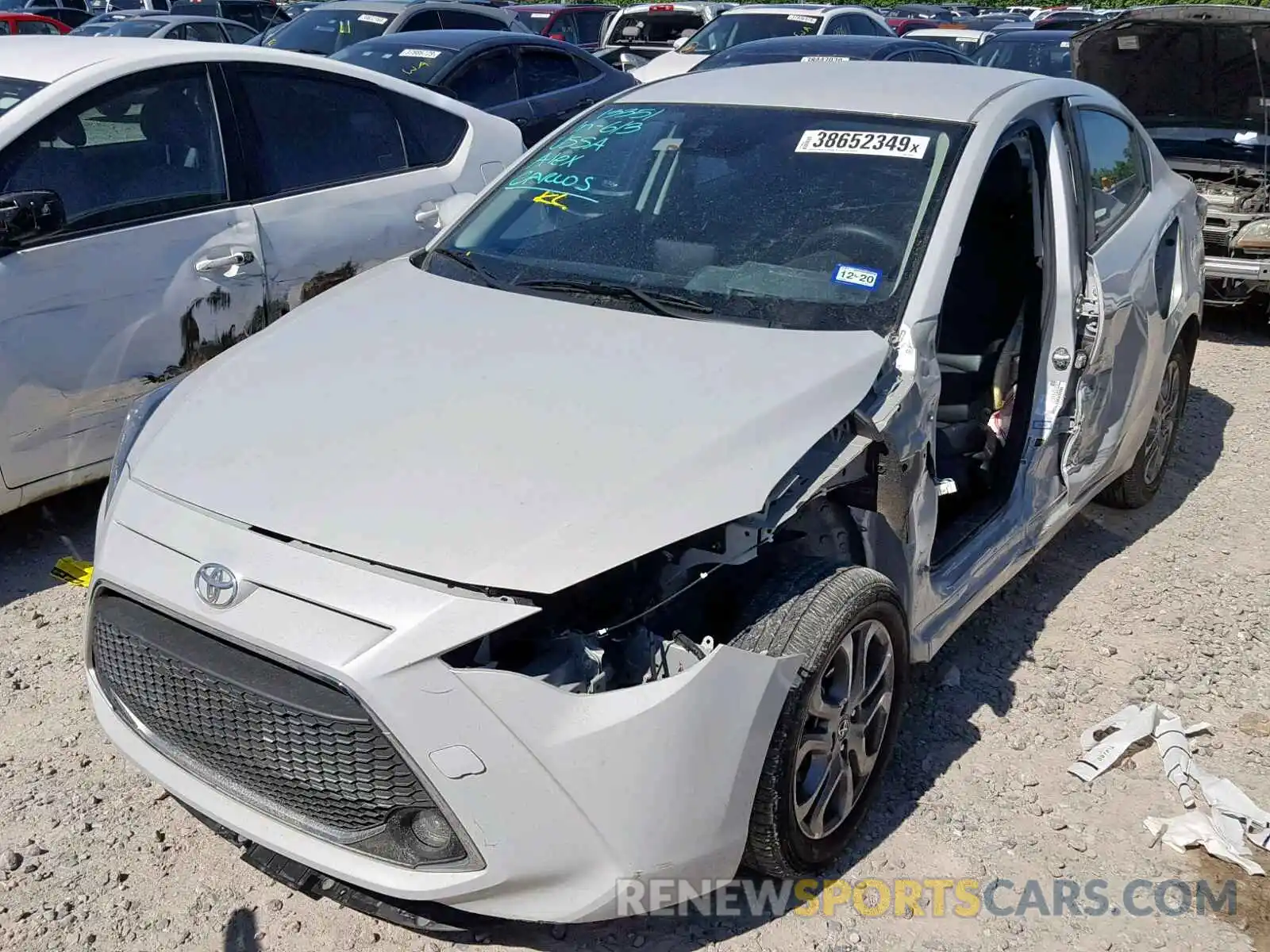 2 Photograph of a damaged car 3MYDLBYV1KY501140 TOYOTA YARIS 2019