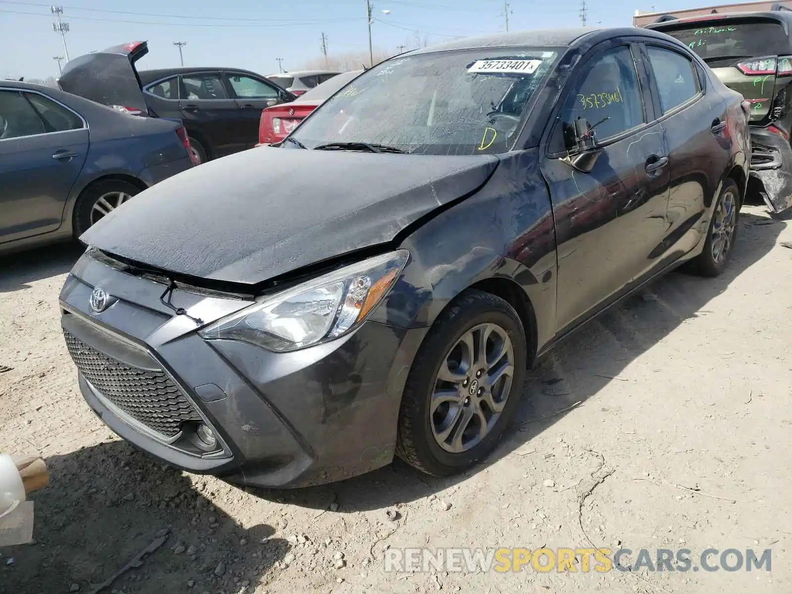 2 Photograph of a damaged car 3MYDLBYV1KY503454 TOYOTA YARIS 2019