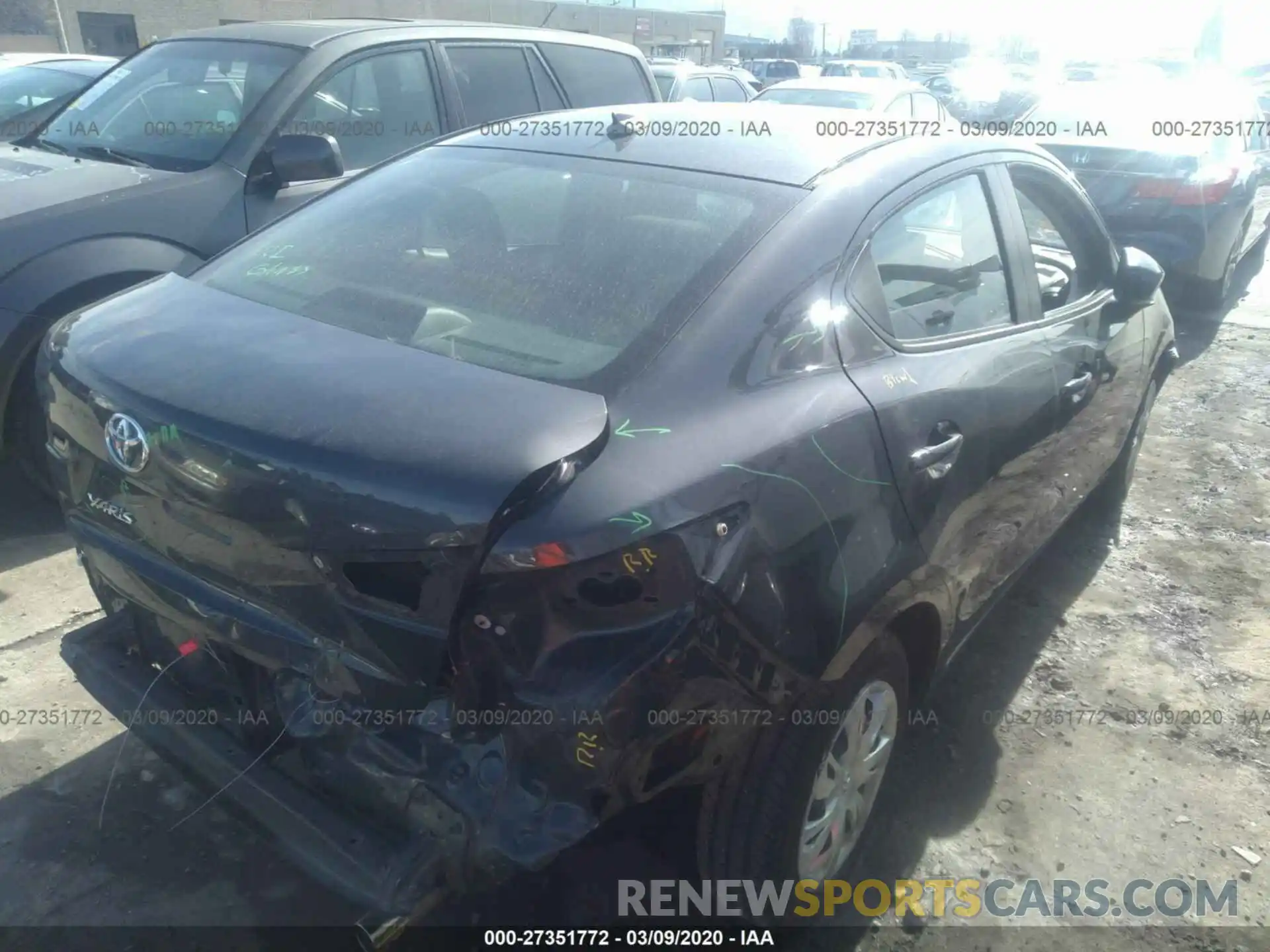 4 Photograph of a damaged car 3MYDLBYV1KY505527 TOYOTA YARIS 2019