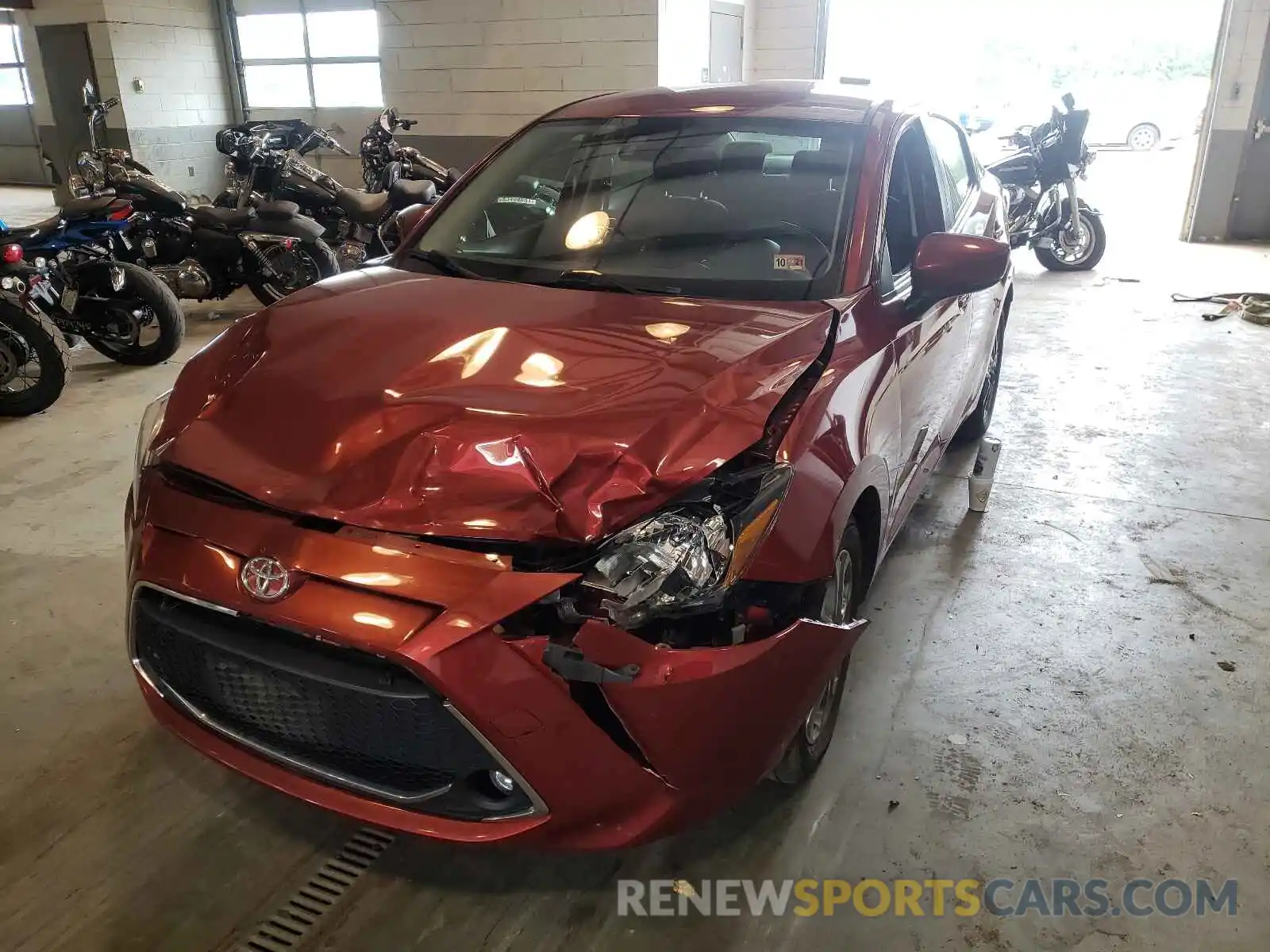 2 Photograph of a damaged car 3MYDLBYV1KY507259 TOYOTA YARIS 2019