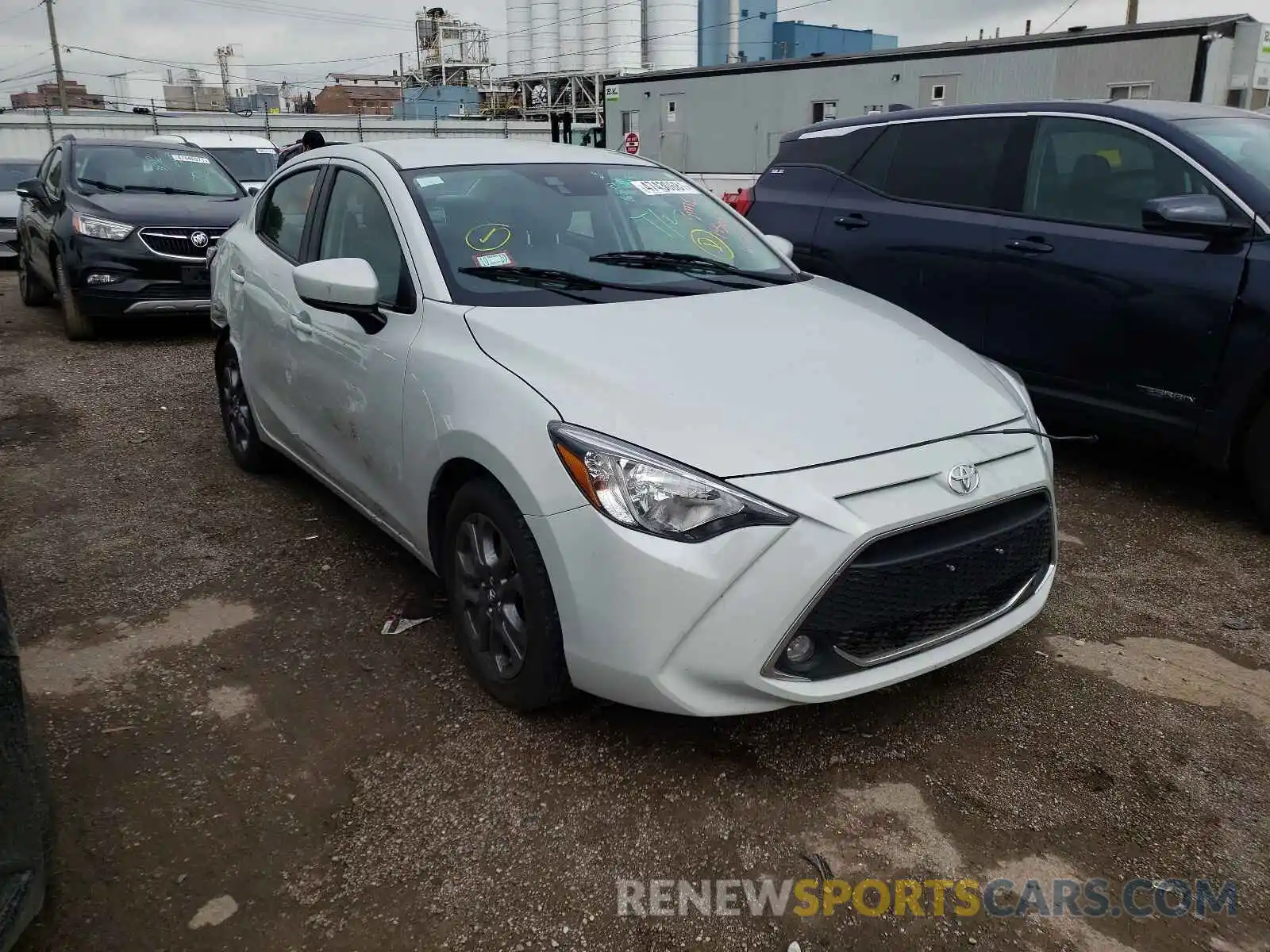 1 Photograph of a damaged car 3MYDLBYV1KY508203 TOYOTA YARIS 2019