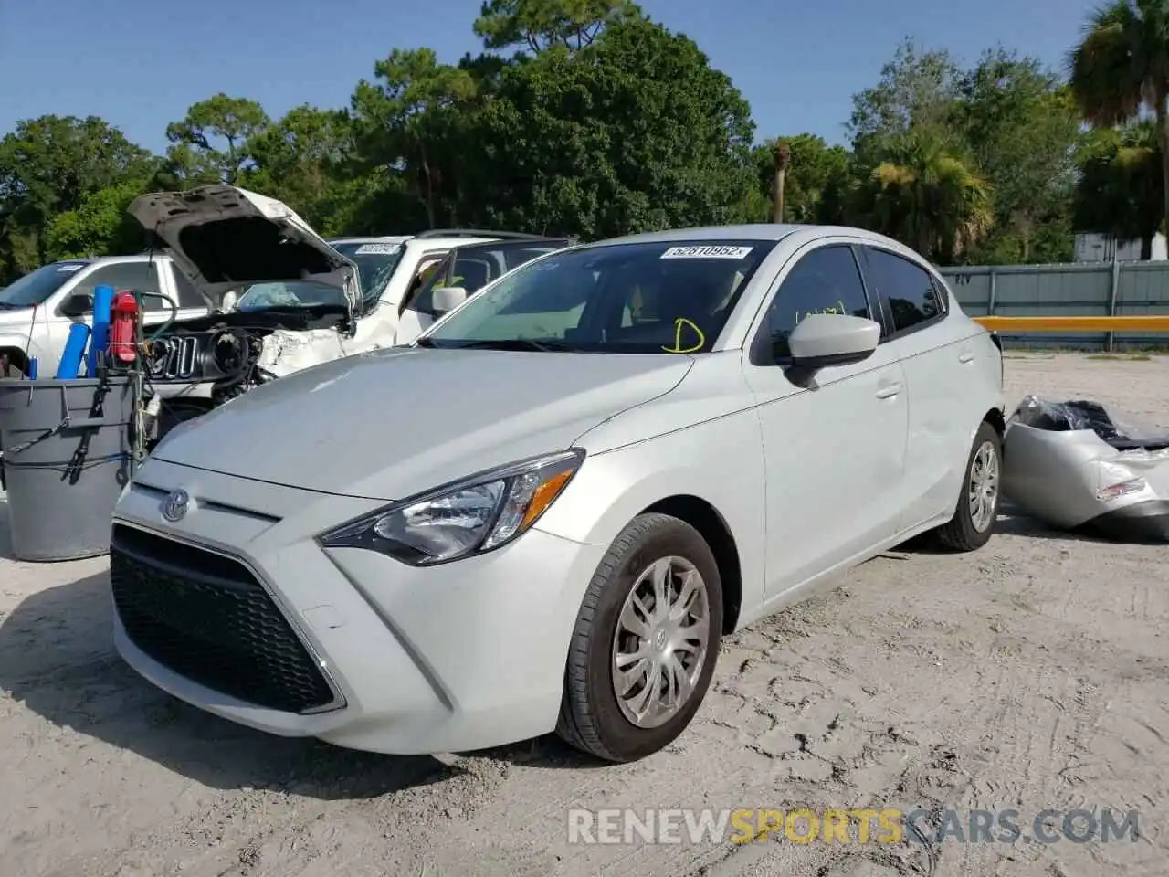 2 Photograph of a damaged car 3MYDLBYV1KY509027 TOYOTA YARIS 2019