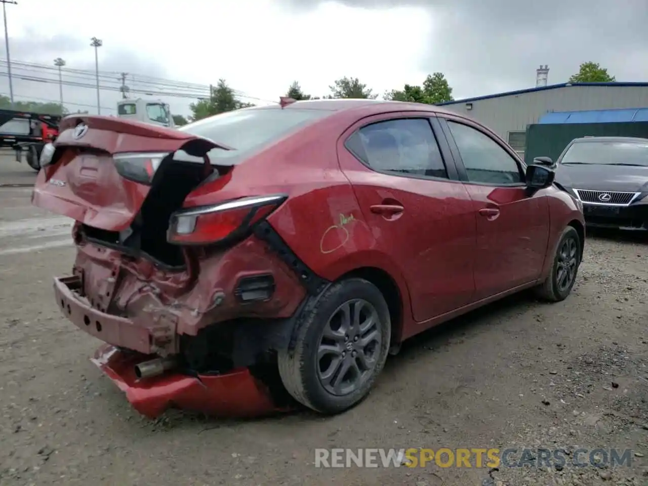 4 Photograph of a damaged car 3MYDLBYV1KY509707 TOYOTA YARIS 2019